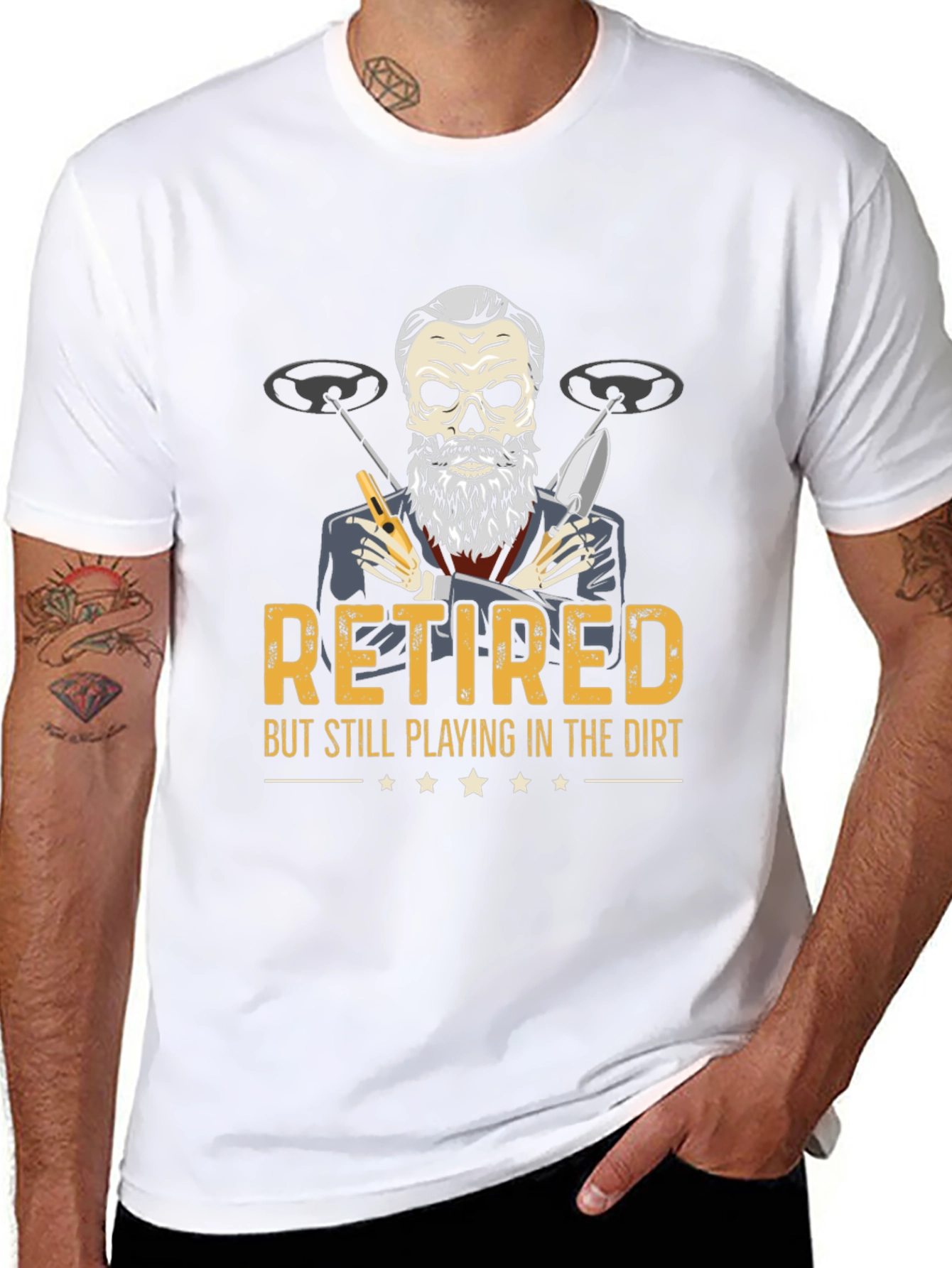 Retired Metal Detecting T-Shirt