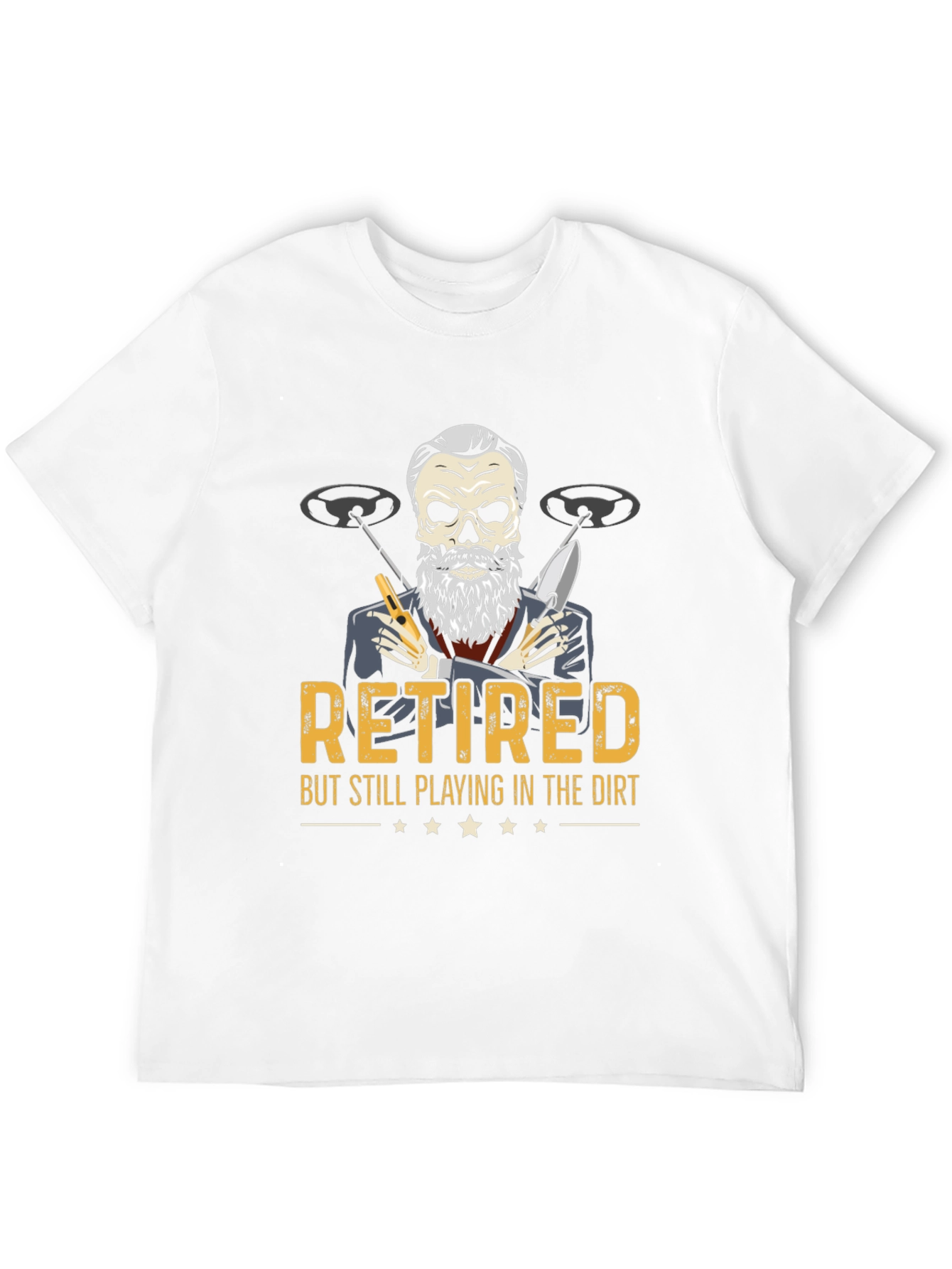 Retired Metal Detecting T-Shirt