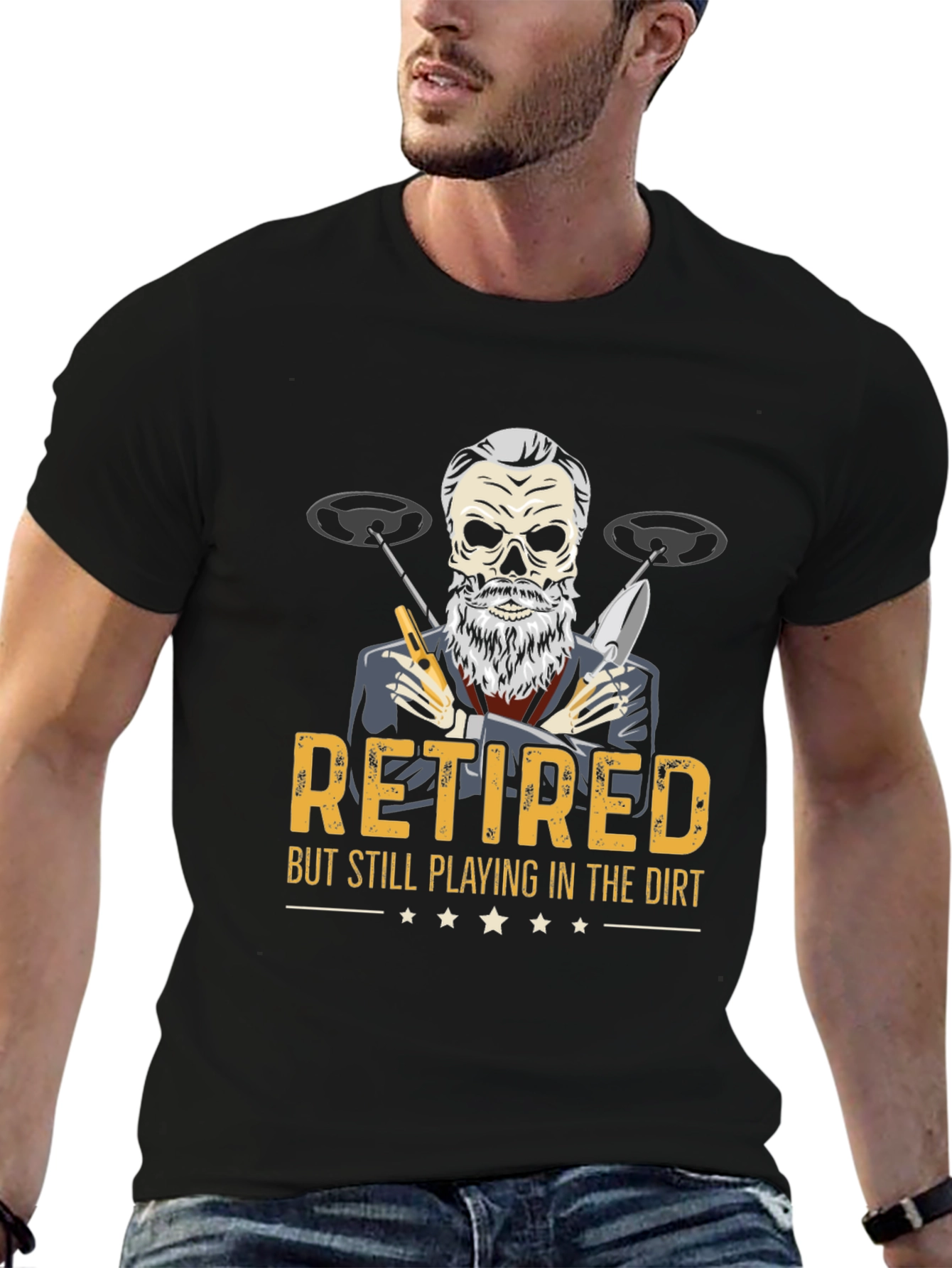 Retired Metal Detecting T-Shirt