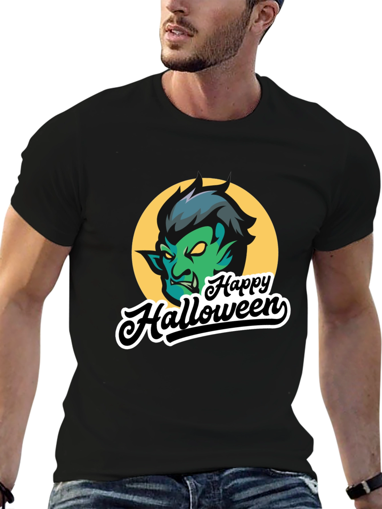 Happy Halloween Monster Graphic T-Shirt