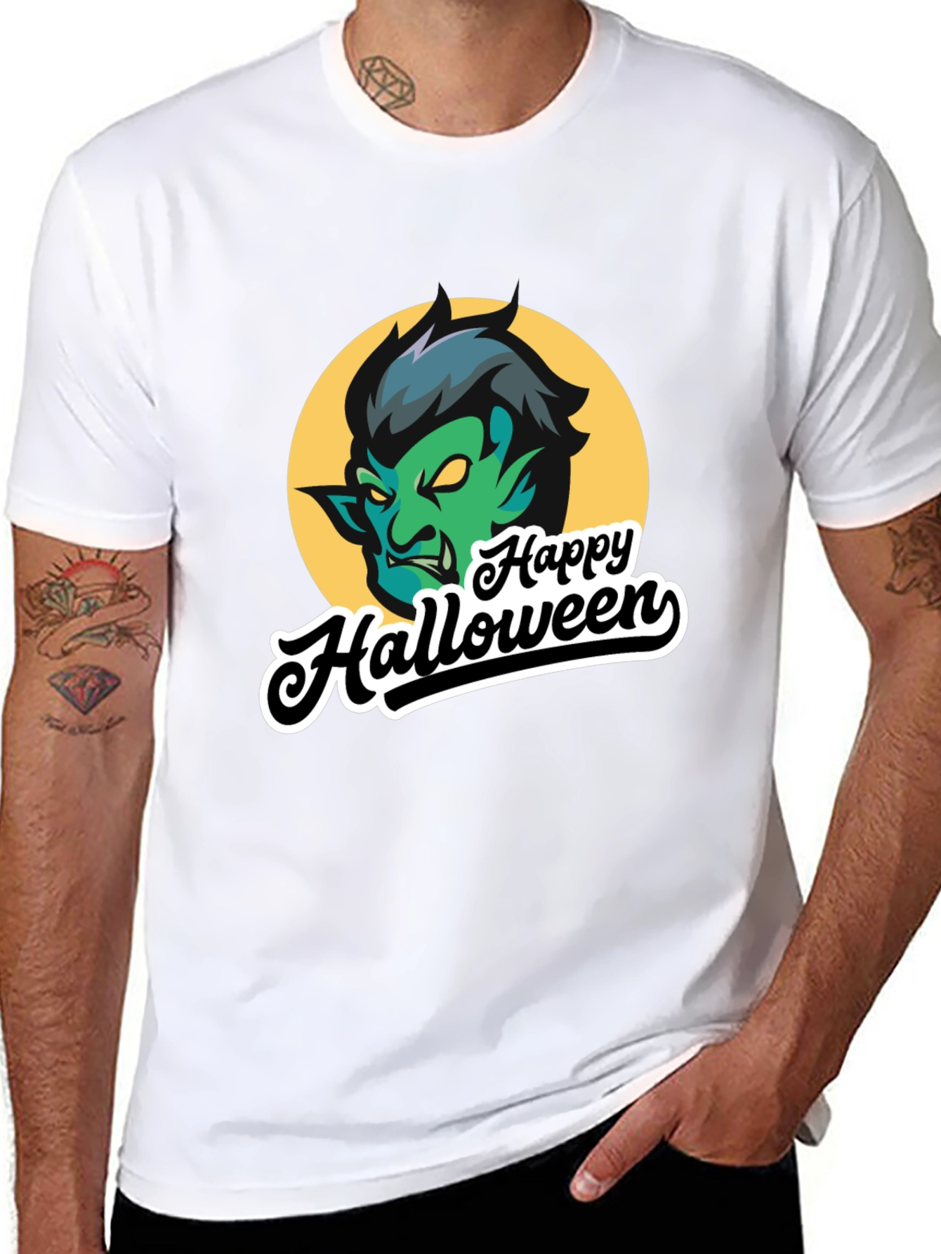 Happy Halloween Monster Graphic T-Shirt