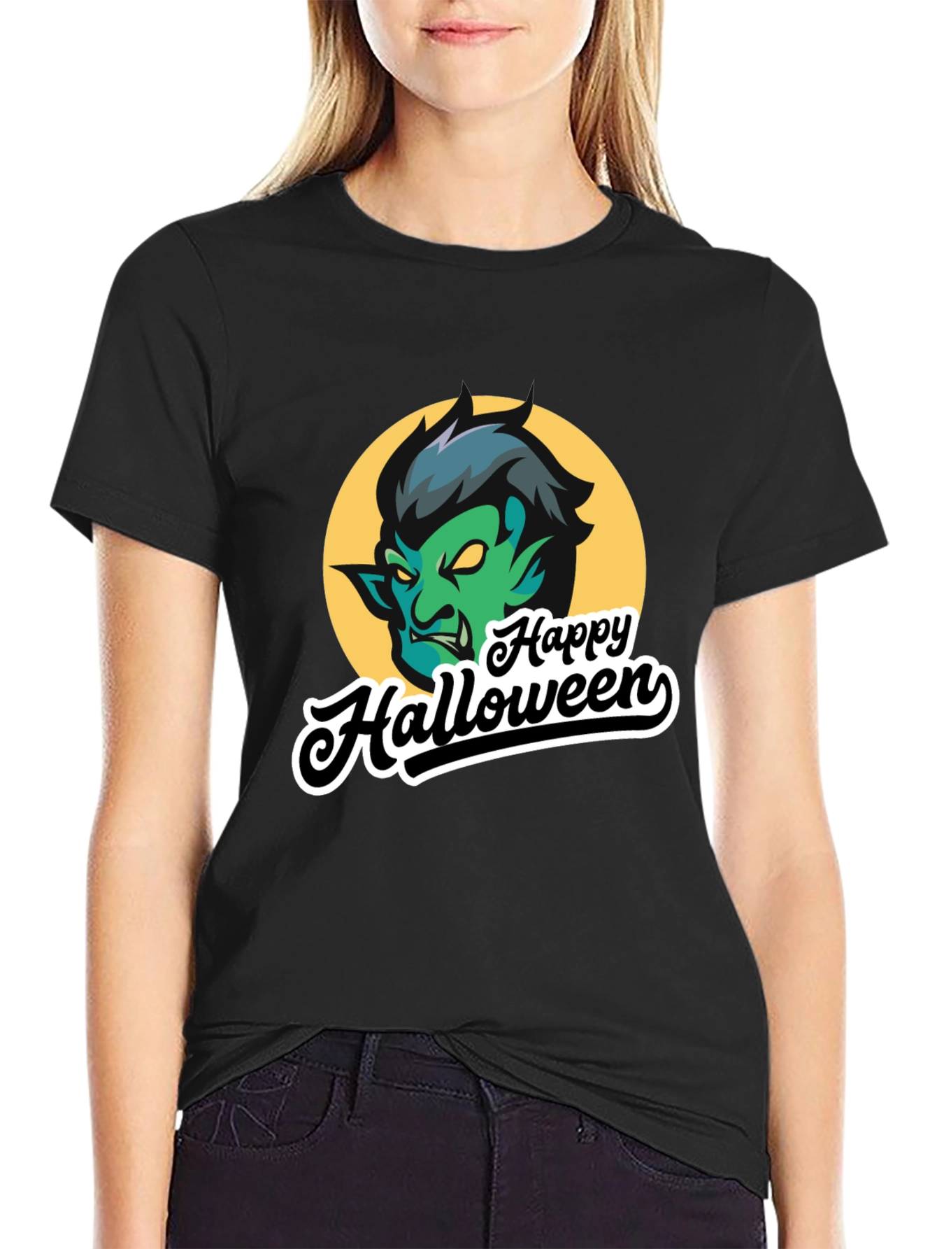 Happy Halloween Monster Graphic T-Shirt
