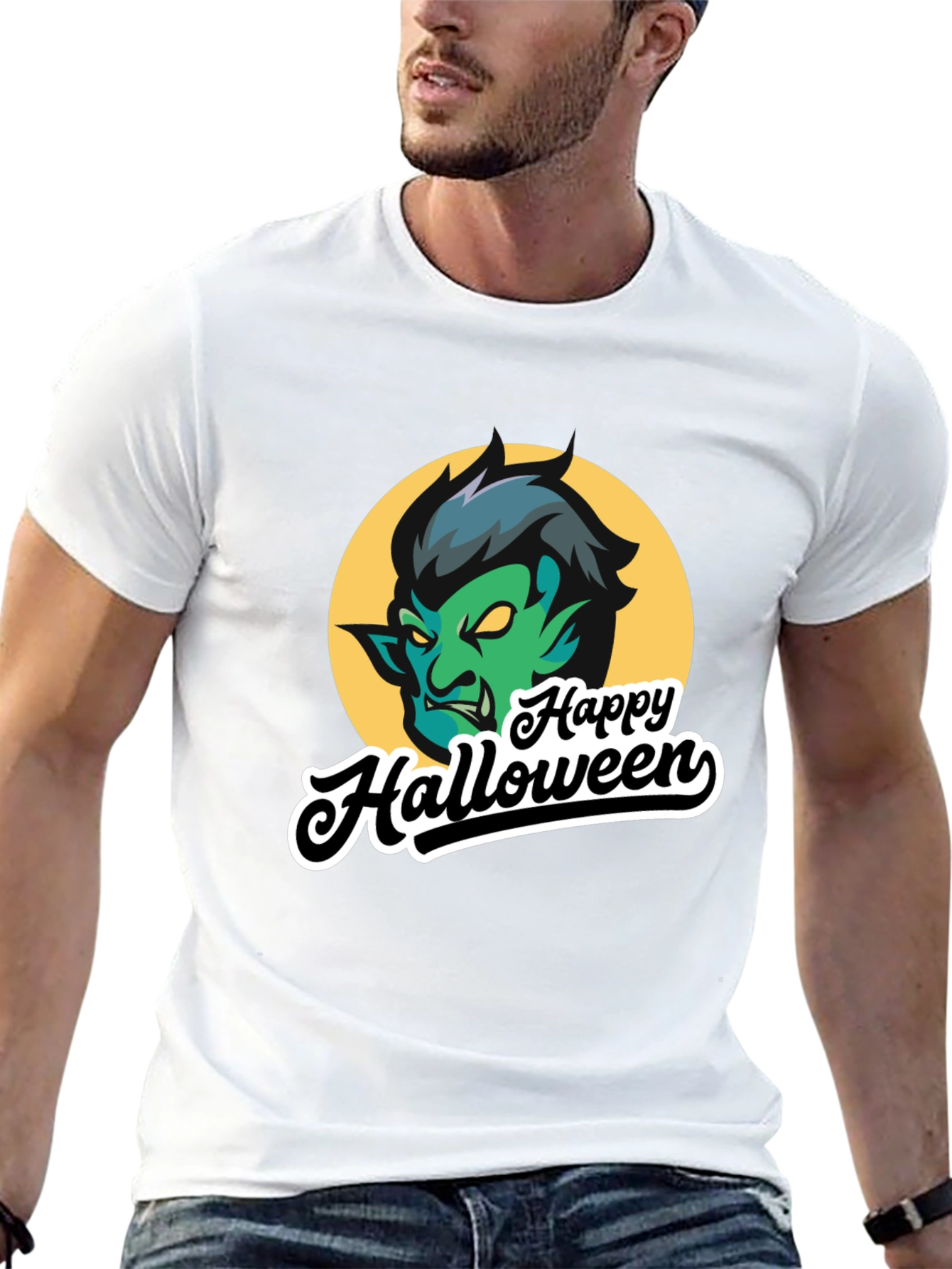 Happy Halloween Monster Graphic T-Shirt