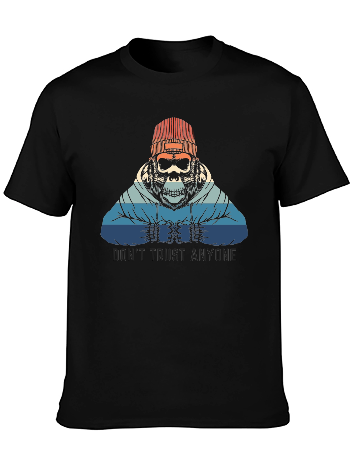 Dont Trust Anyone Graphic Tee - Skull Gorilla