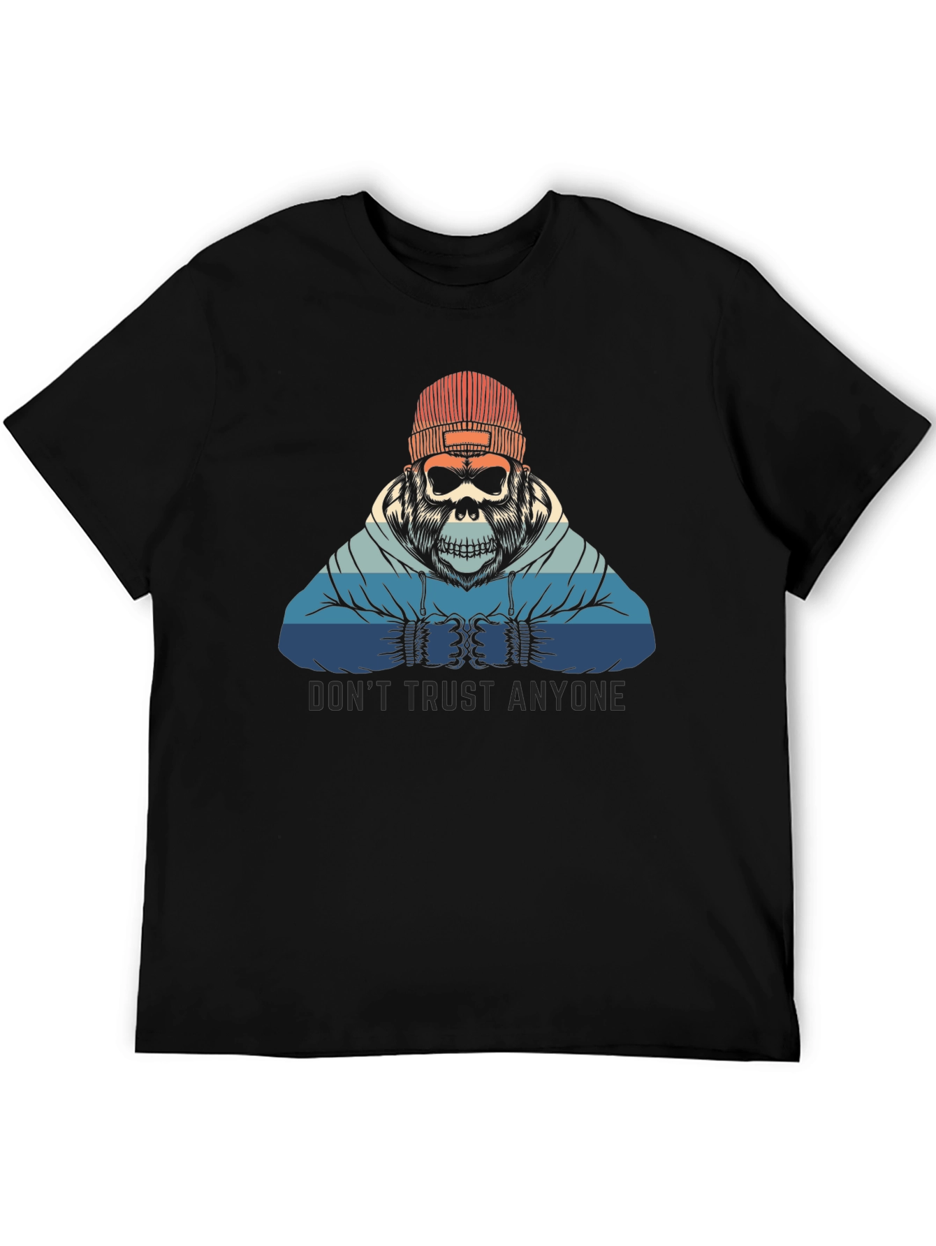 Dont Trust Anyone Graphic Tee - Skull Gorilla