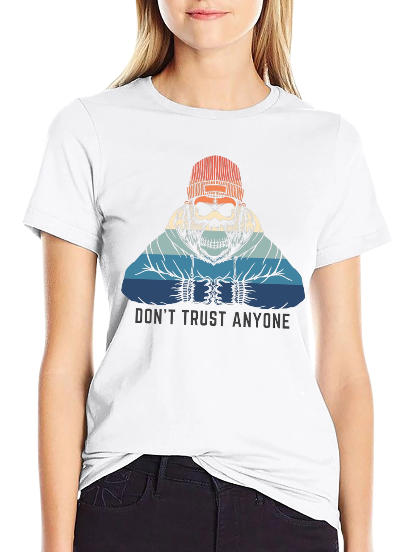 Dont Trust Anyone Graphic Tee - Skull Gorilla