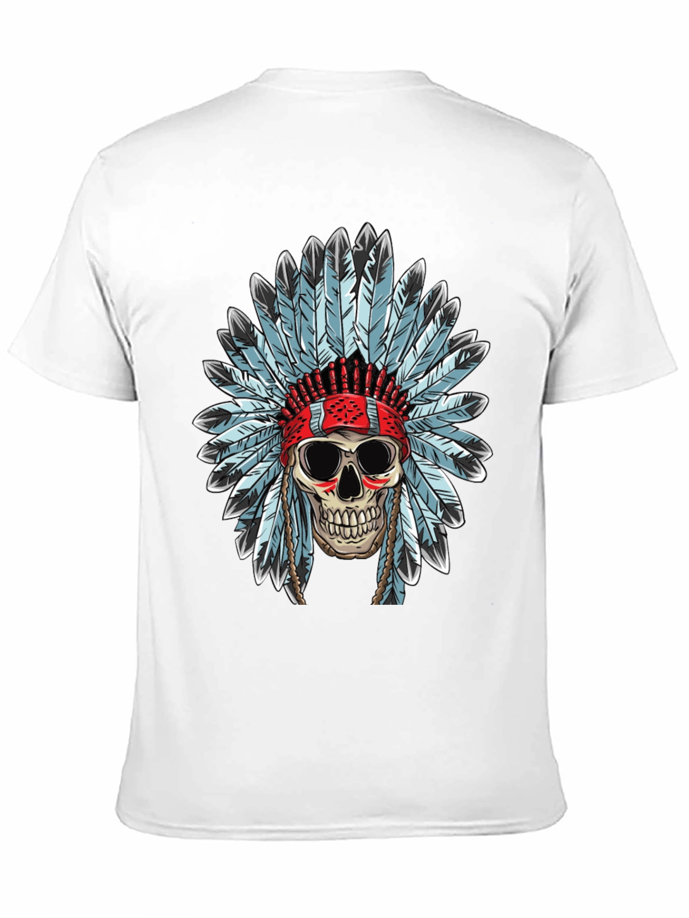 Skull Headdress T-Shirt - Black Graphic Tee