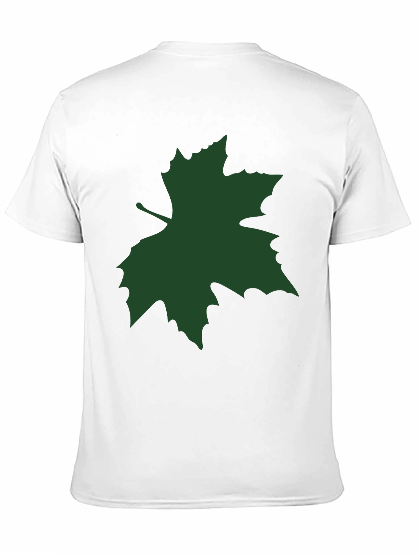 Green Leaf Graphic Black Tee