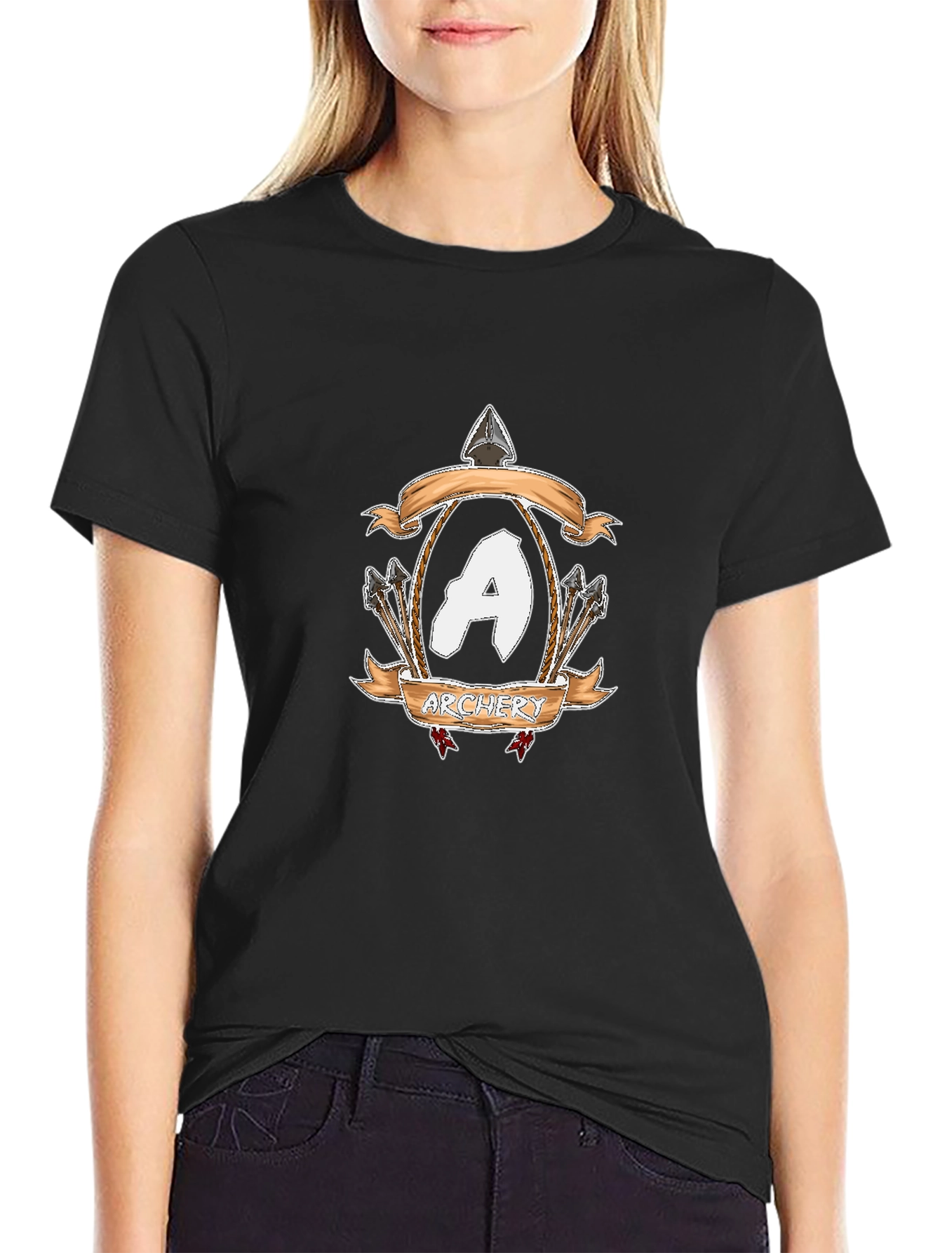 Archery Crest Black T-Shirt