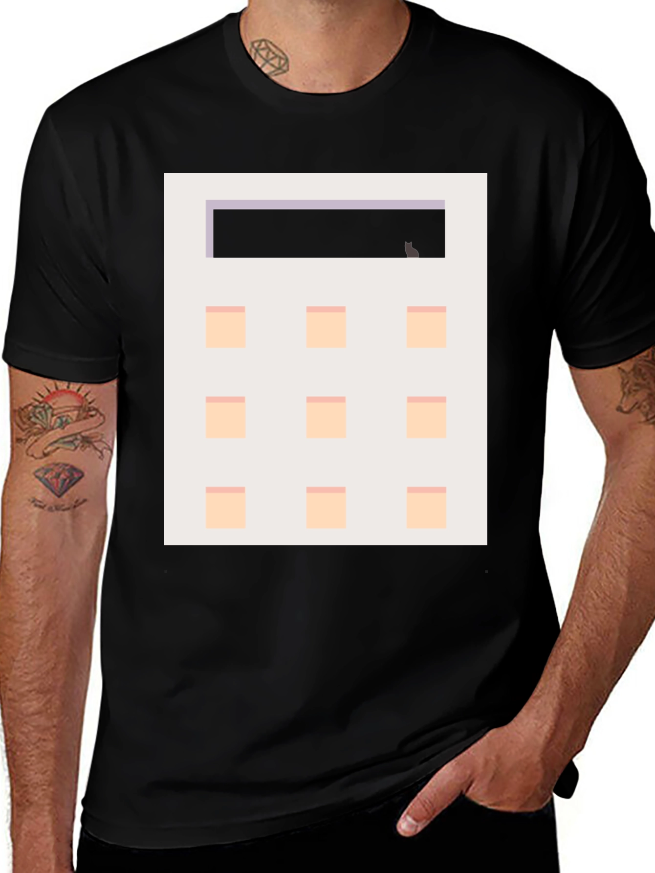 Calculator Graphic Tee - Geek Chic