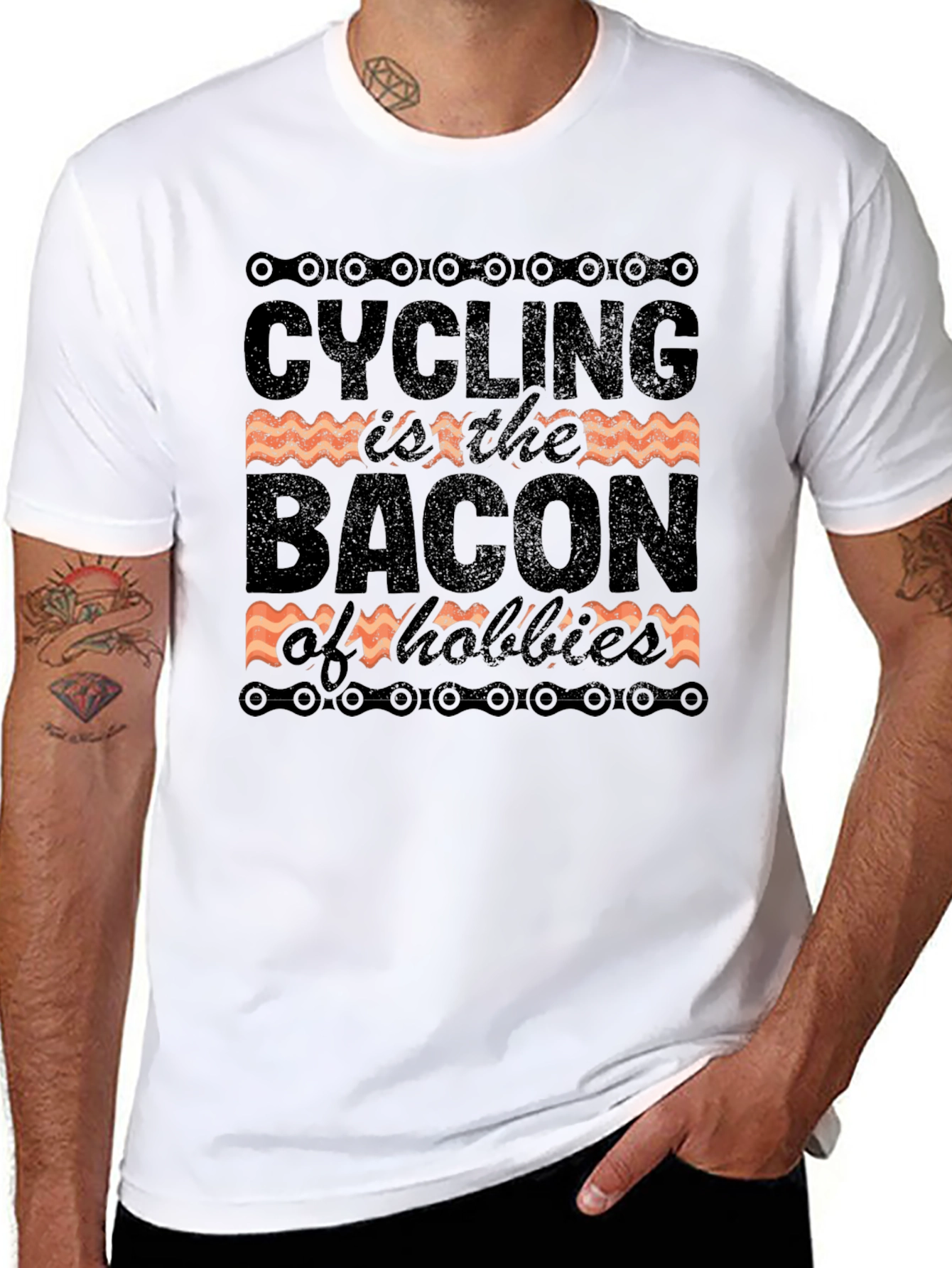 Cycling is the Bacon of Hobbies T-Shirt