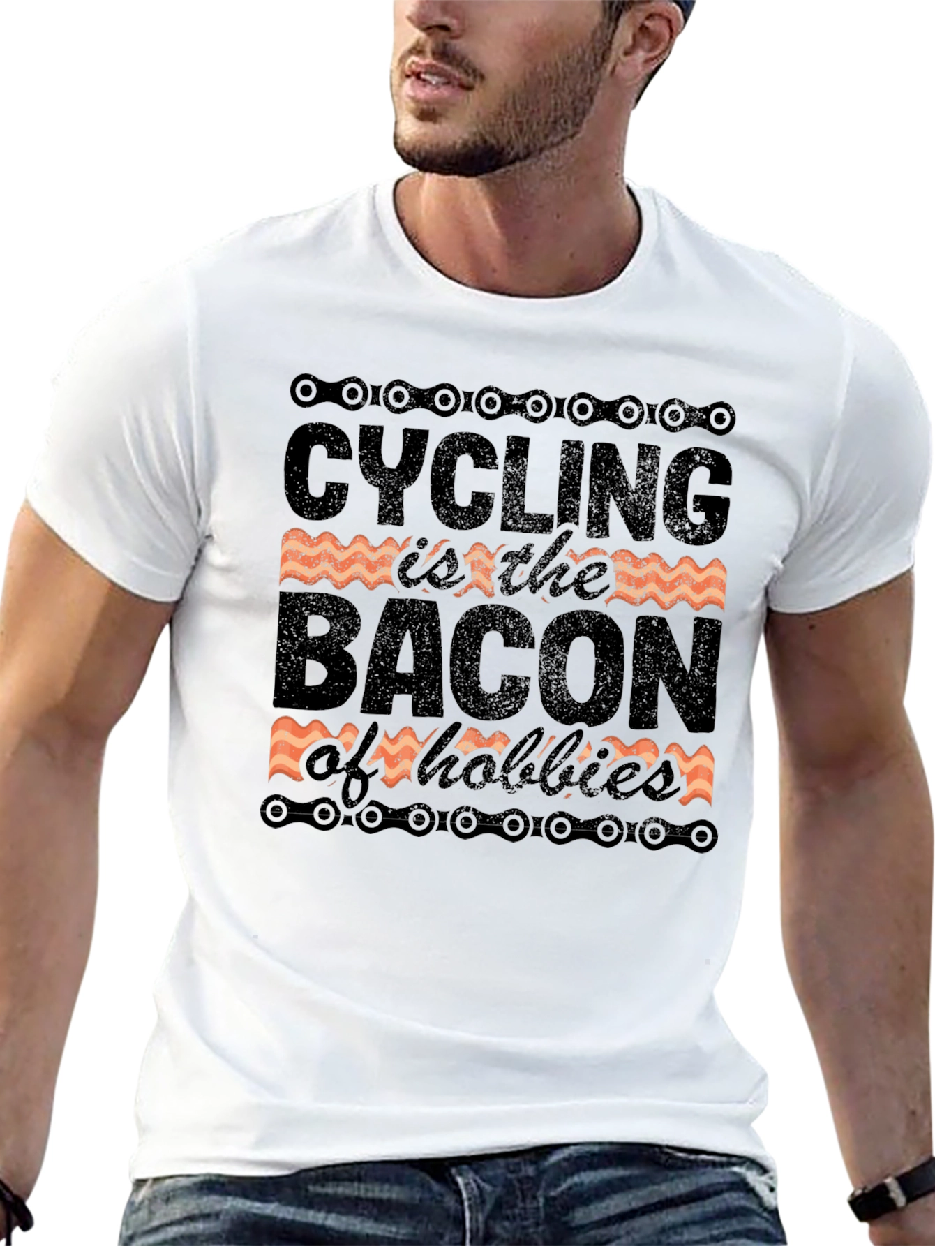 Cycling is the Bacon of Hobbies T-Shirt