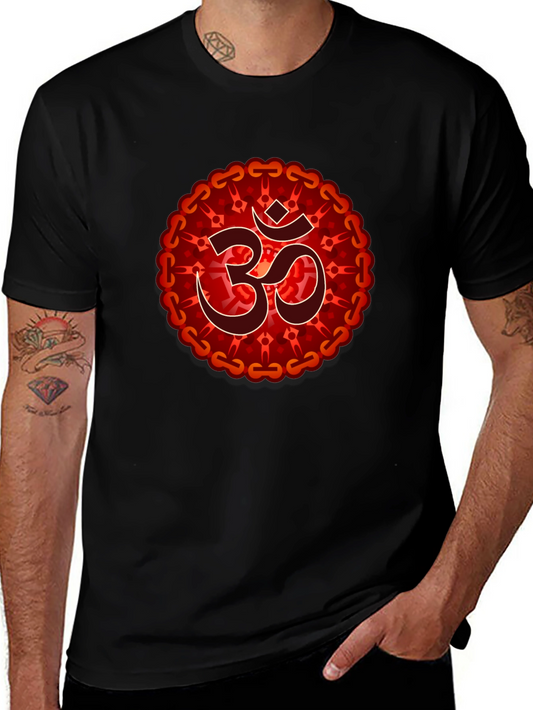 Om Mandala Graphic T-Shirt - Spiritual Design