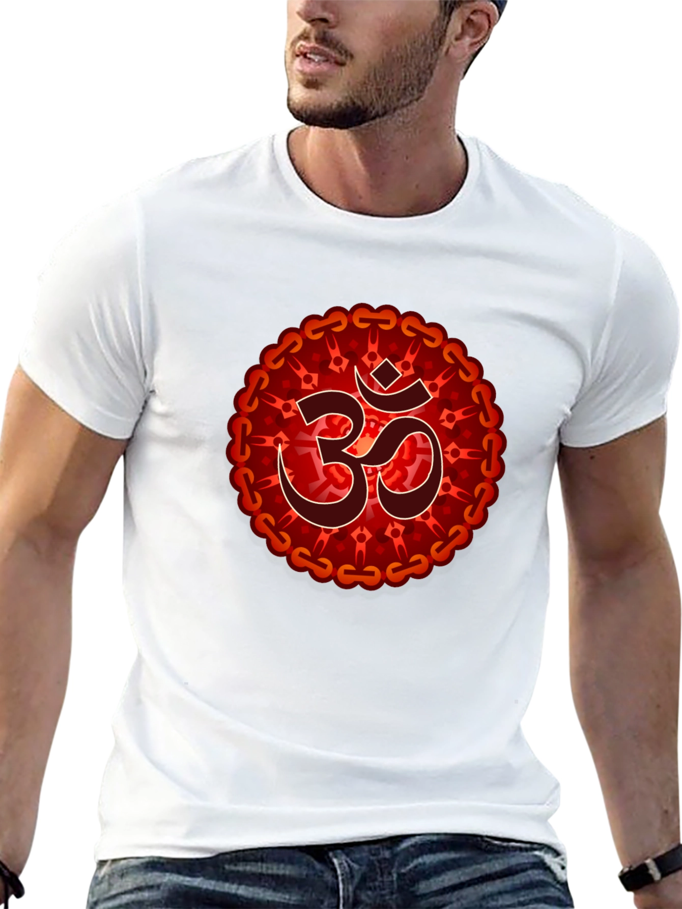 Om Mandala Graphic T-Shirt - Spiritual Design