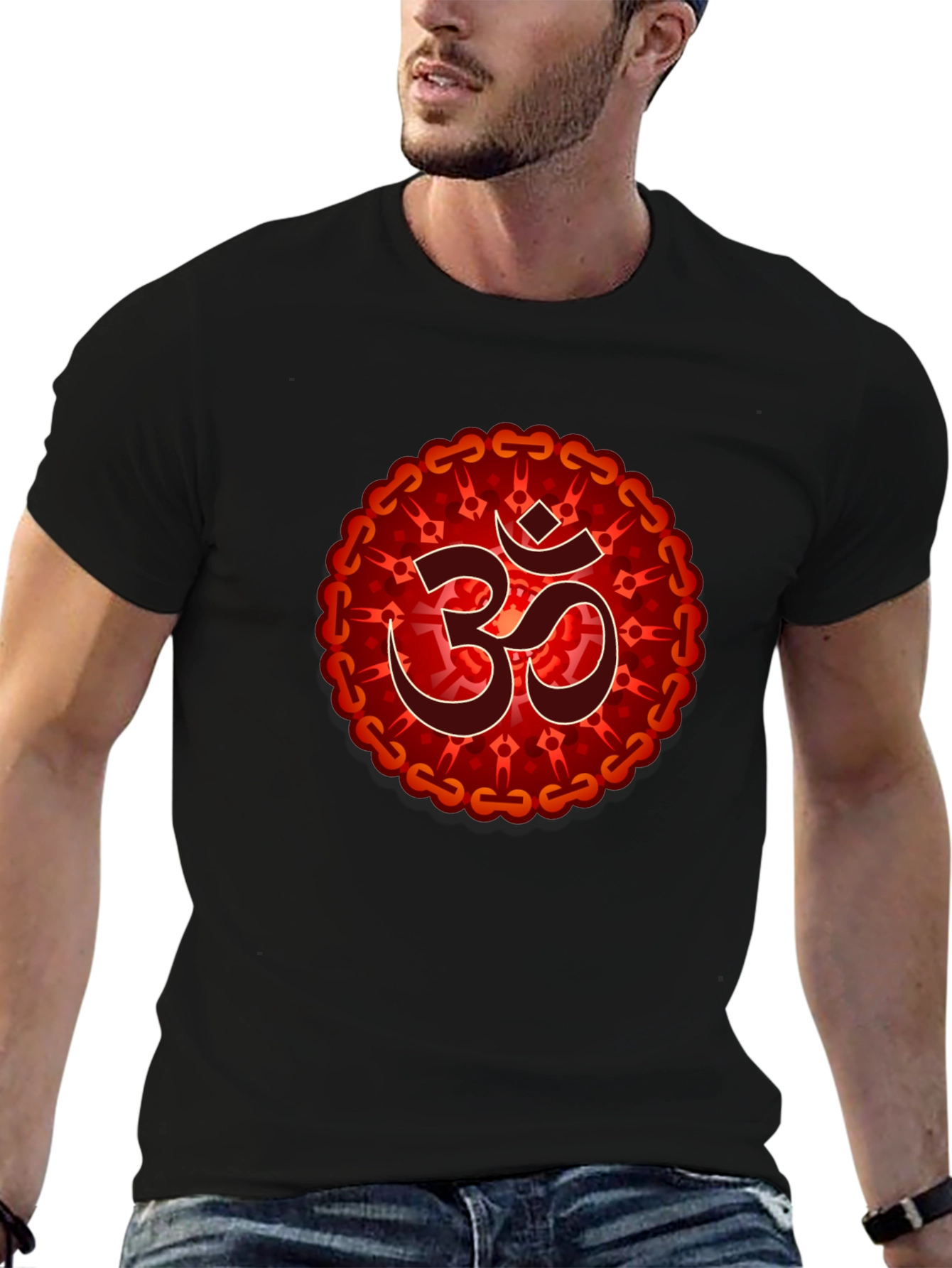 Om Mandala Graphic T-Shirt - Spiritual Design