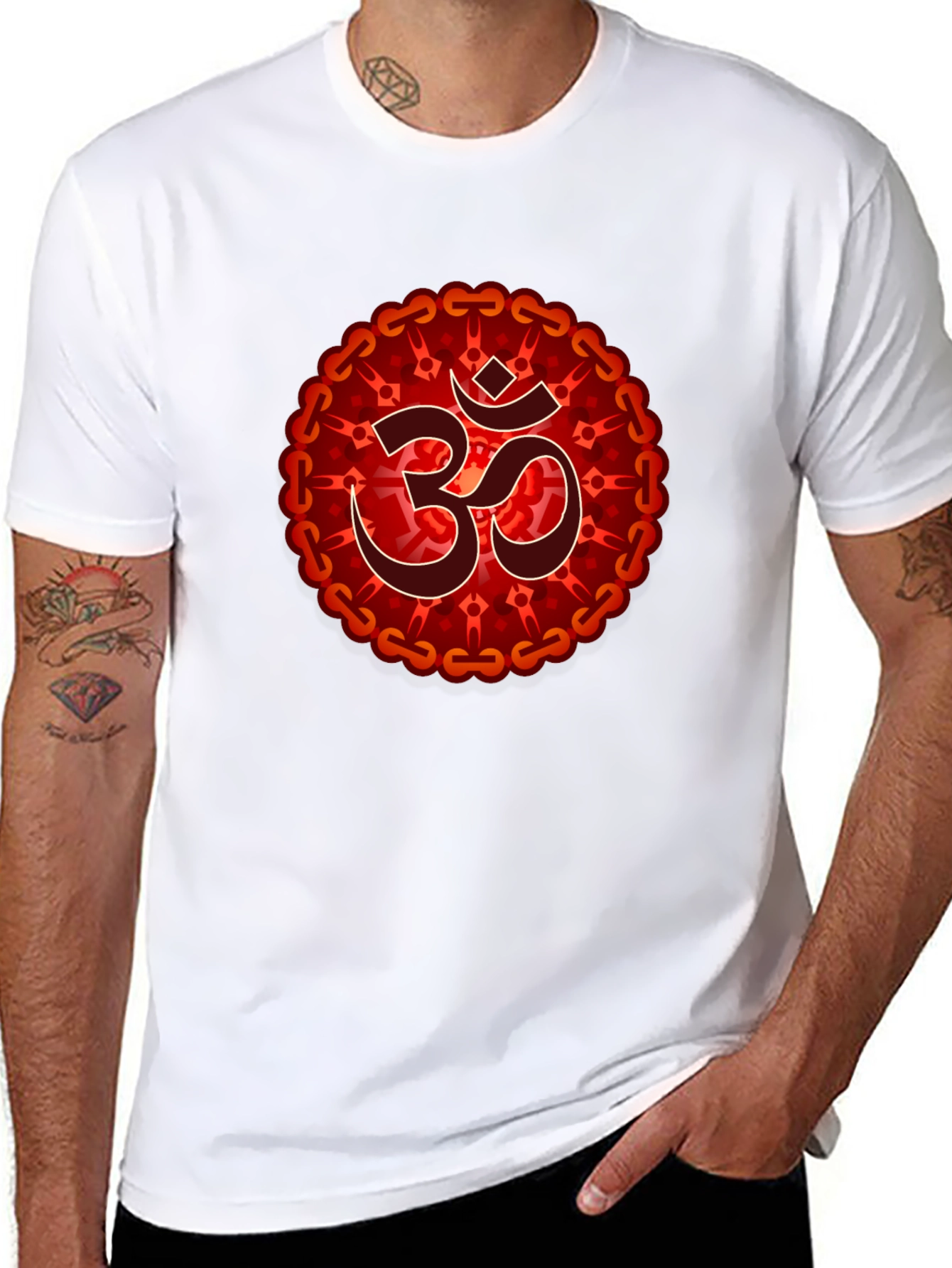 Om Mandala Graphic T-Shirt - Spiritual Design
