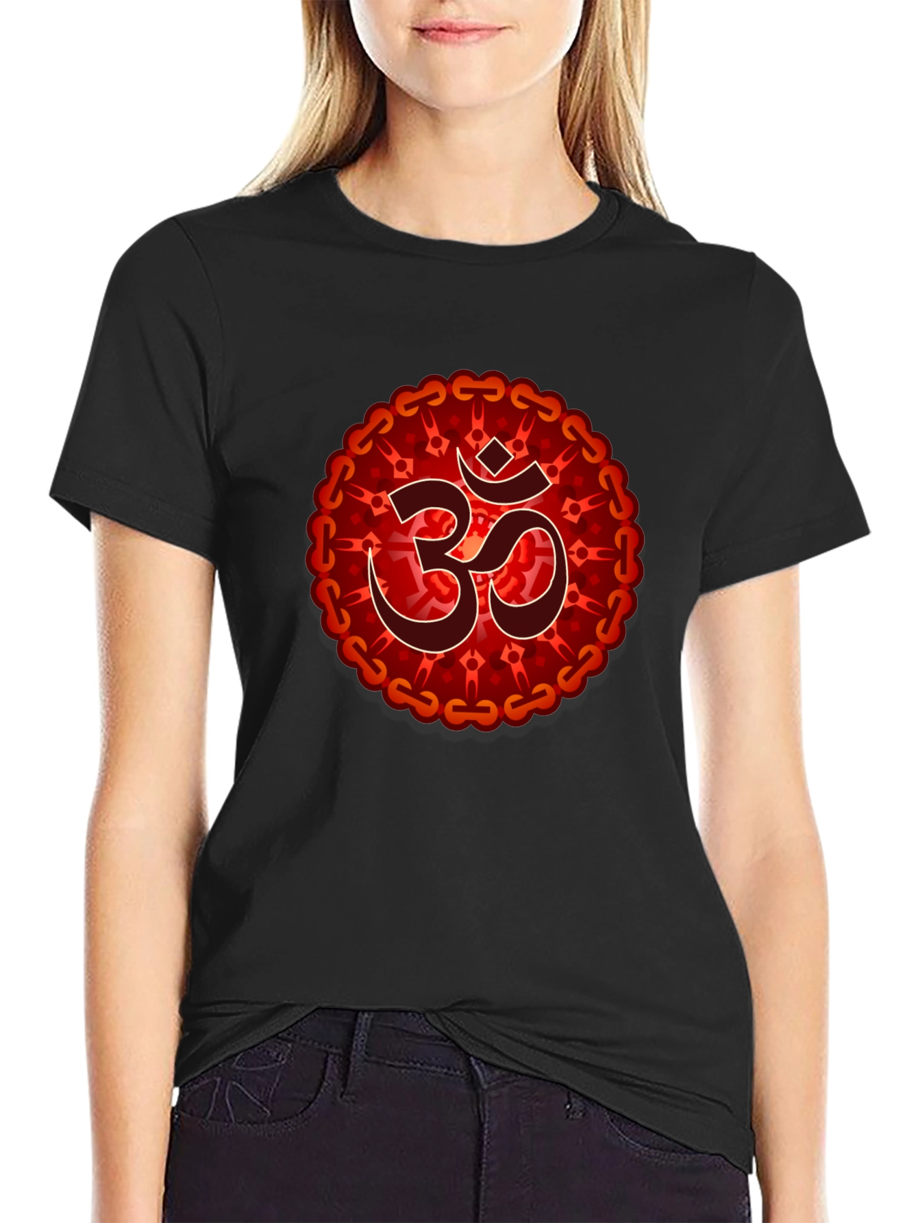 Om Mandala Graphic T-Shirt - Spiritual Design
