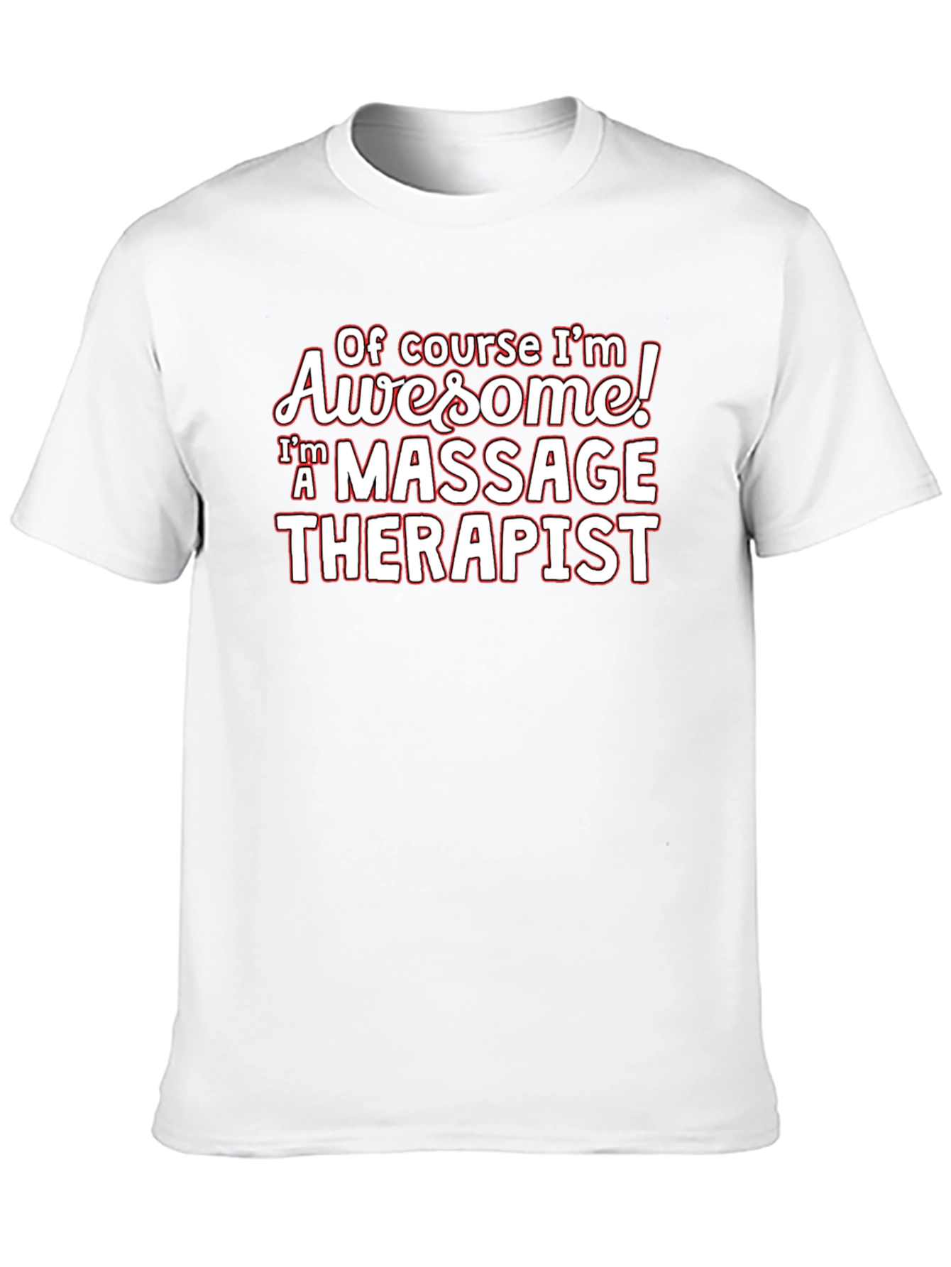 Awesome Massage Therapist Black T-Shirt