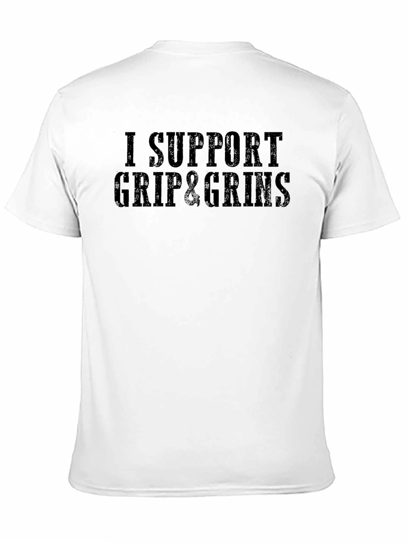 I Support Grip & Grins Black T-Shirt