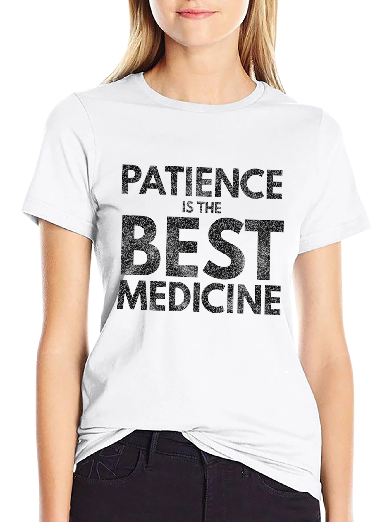 Patience is the Best Medicine Black T-Shirt