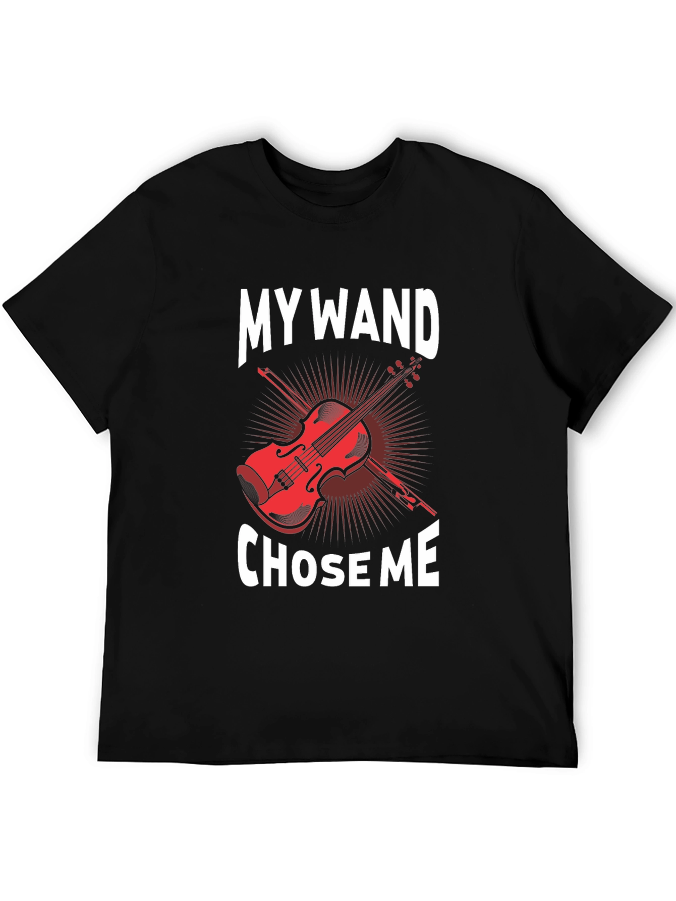 My Wand Chose Me Violin Graphic T-Shirt