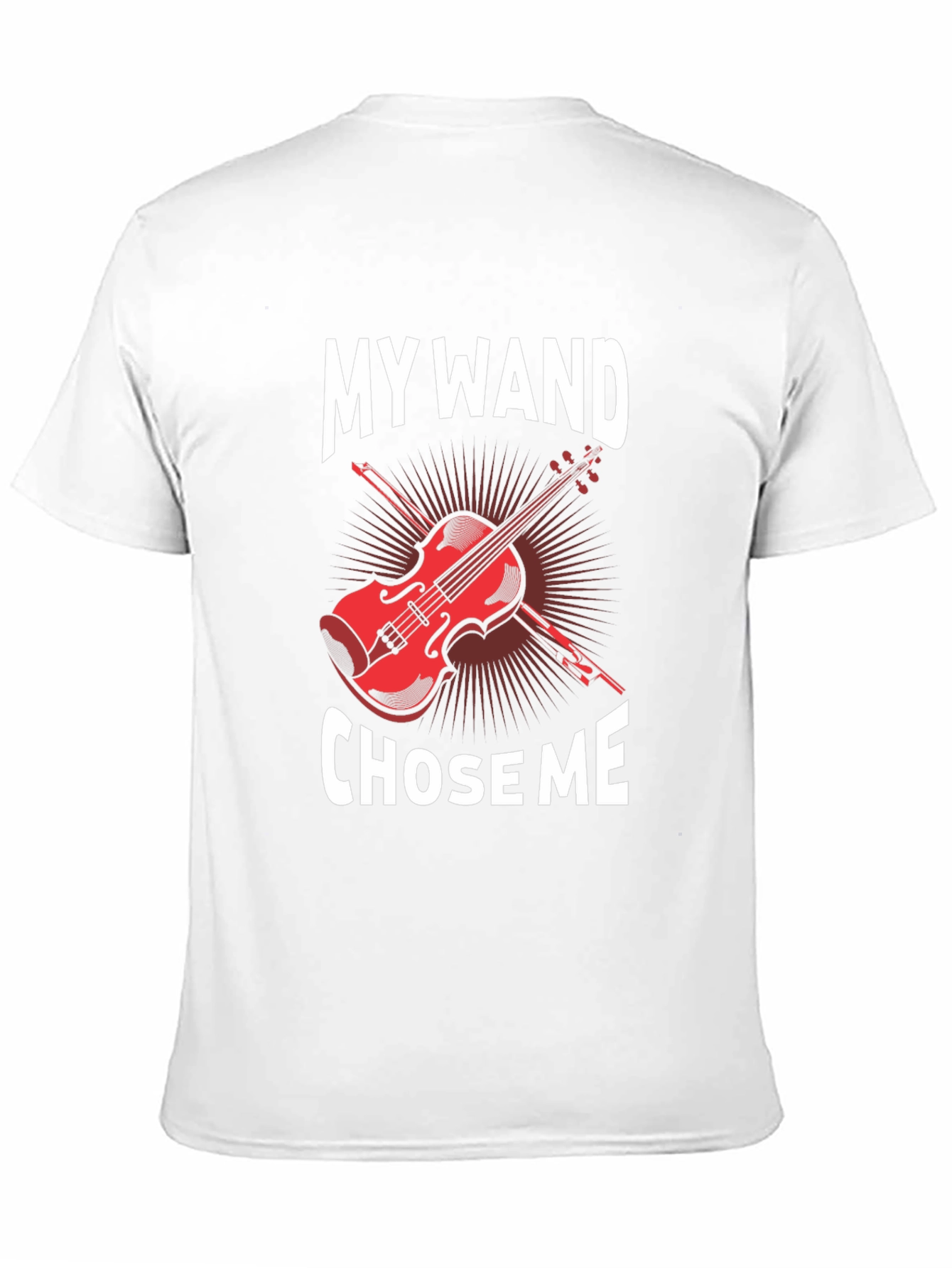 My Wand Chose Me Violin Graphic T-Shirt