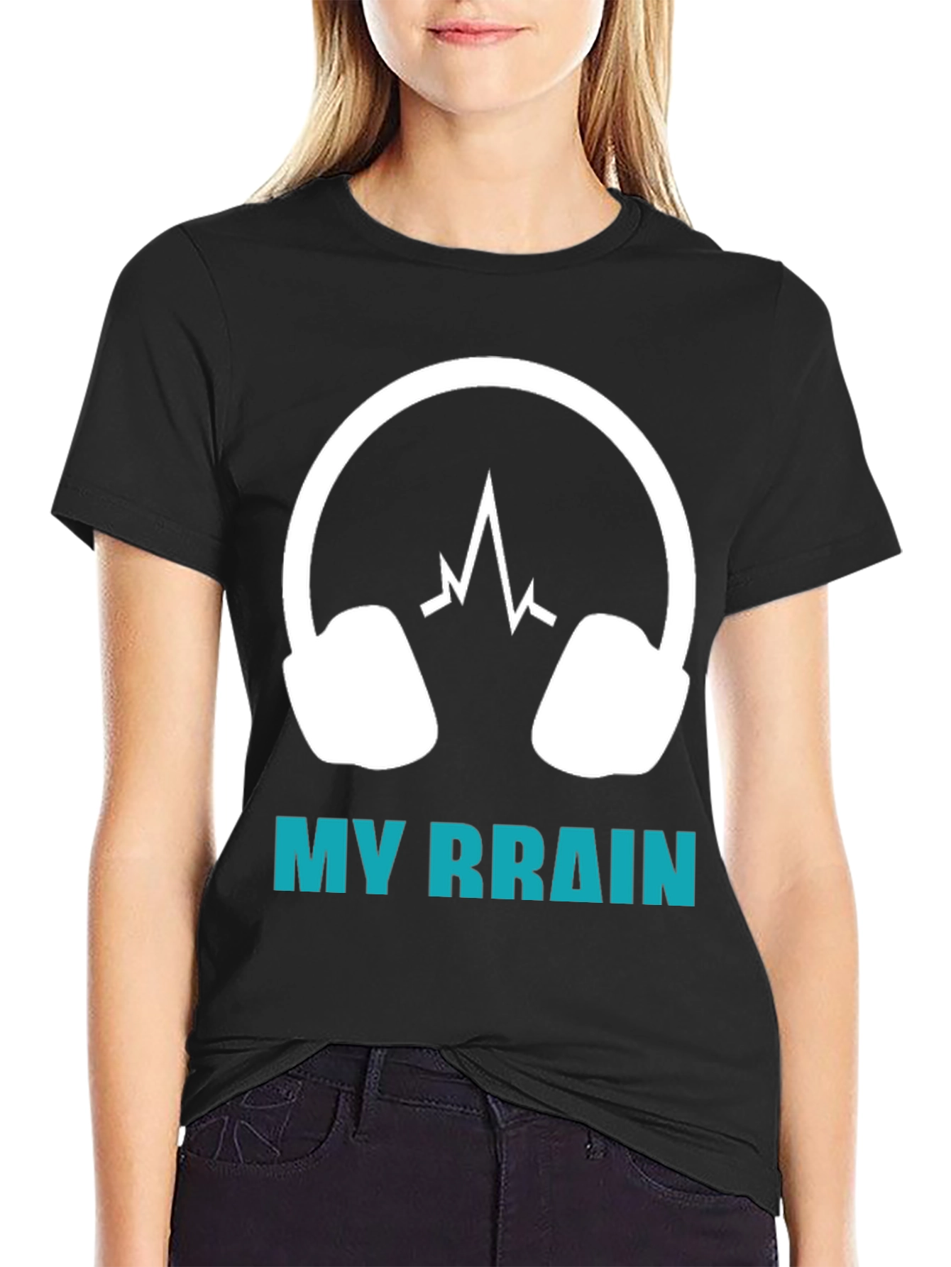 My Brain Headphones T-Shirt - Music Lover Tee