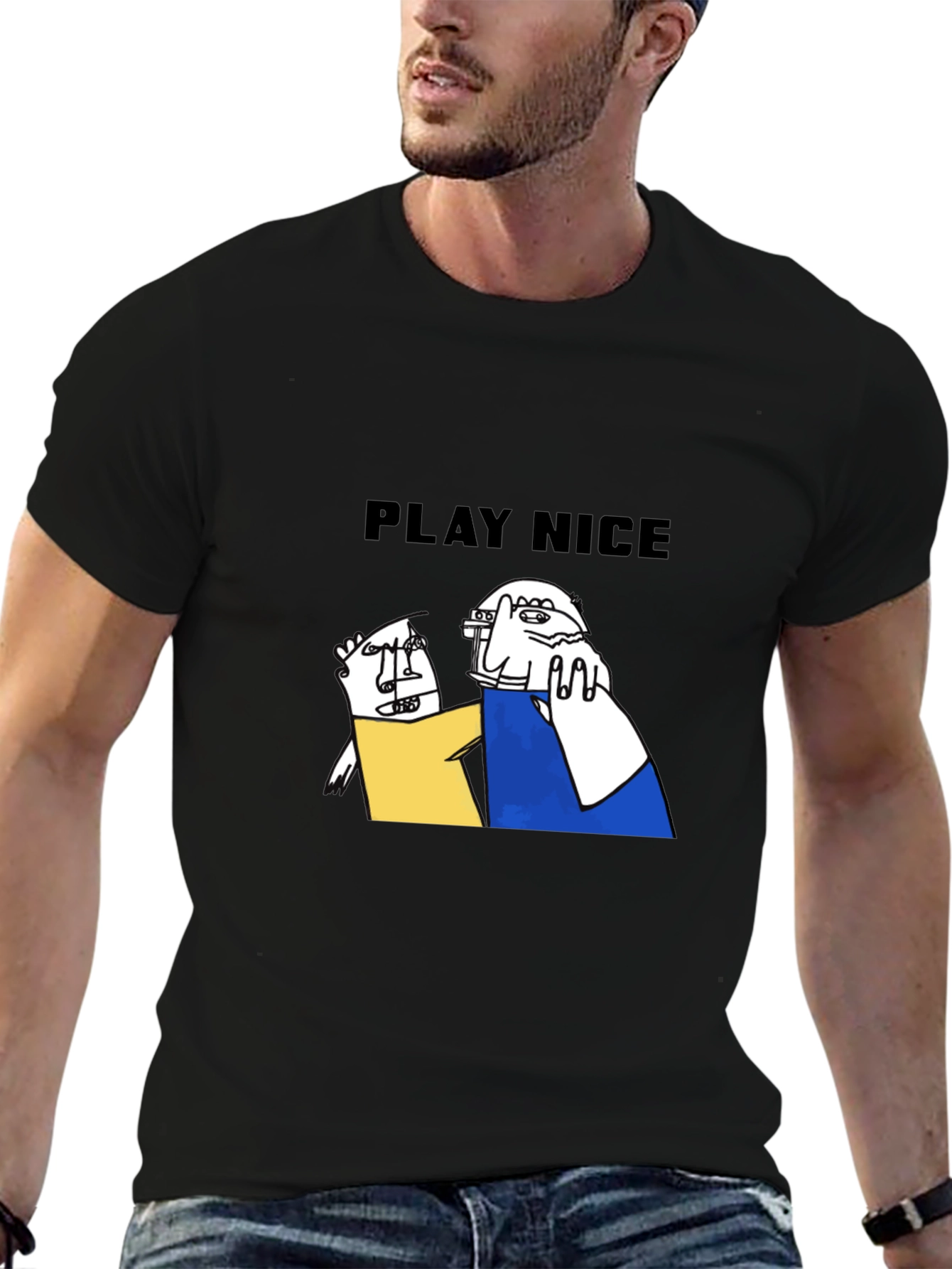 Play Nice Graphic Tee - Unique Design Casual Style