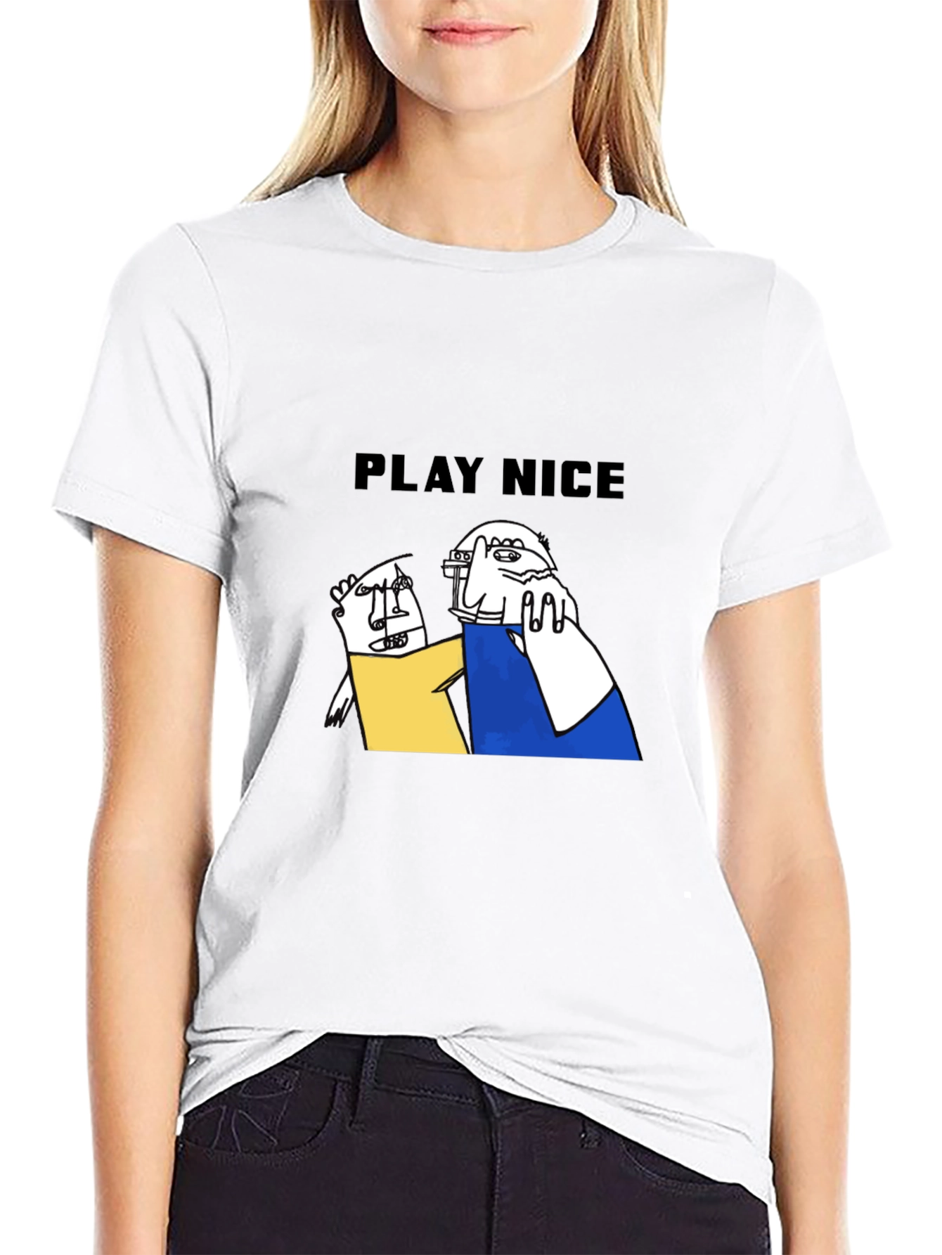 Play Nice Graphic Tee - Unique Design Casual Style