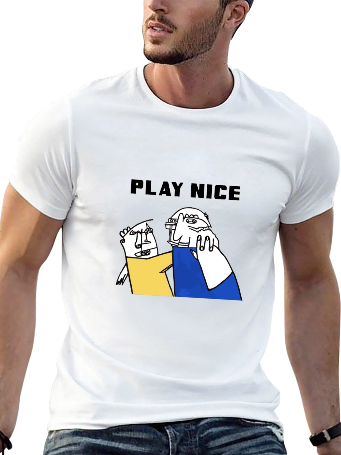 Play Nice Graphic Tee - Unique Design Casual Style