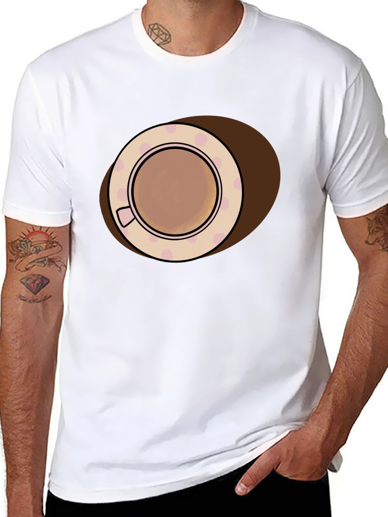 Coffee Cup Graphic T-Shirt