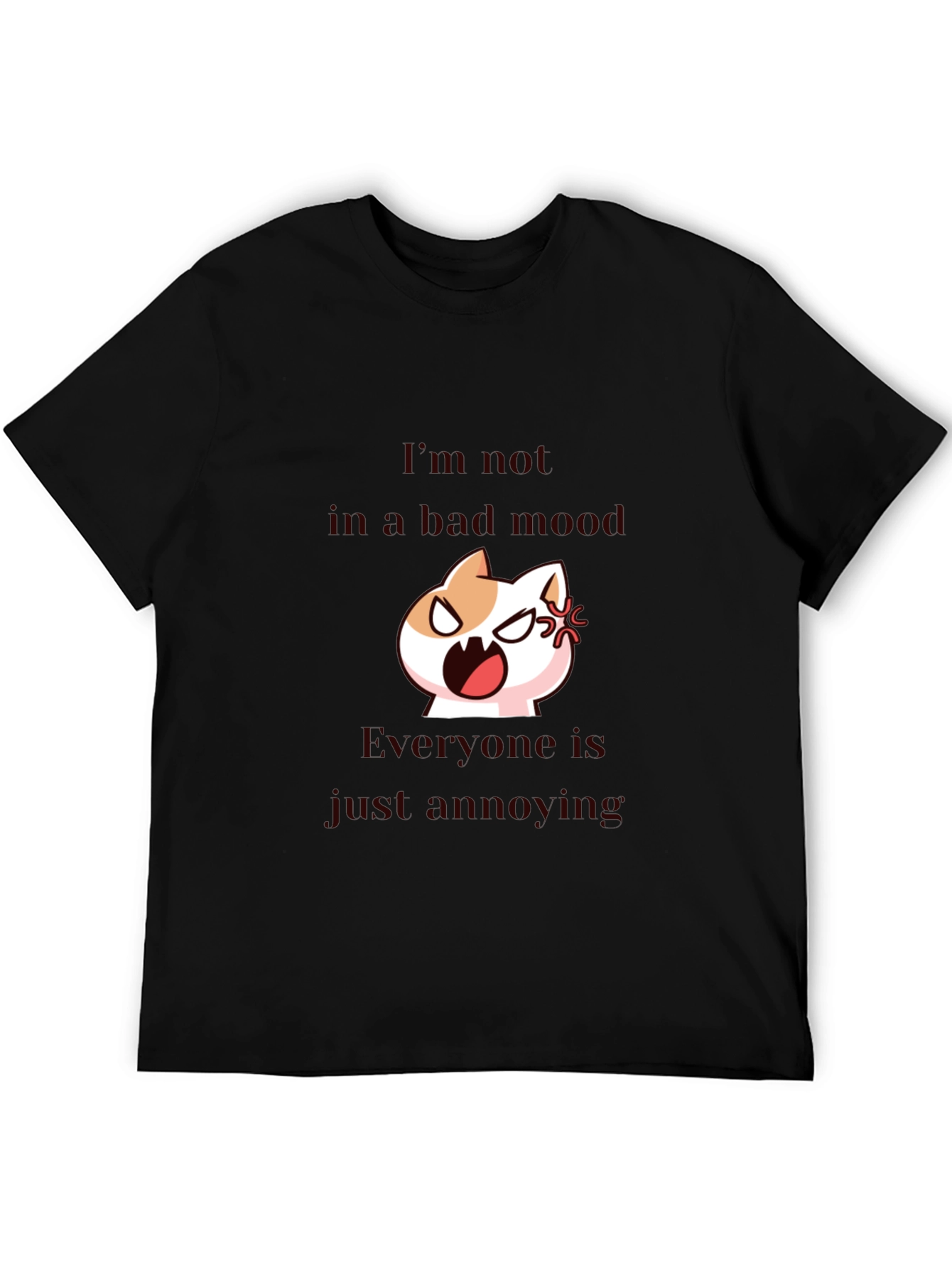 Annoyed Cat T-Shirt - Funny Graphic Tee