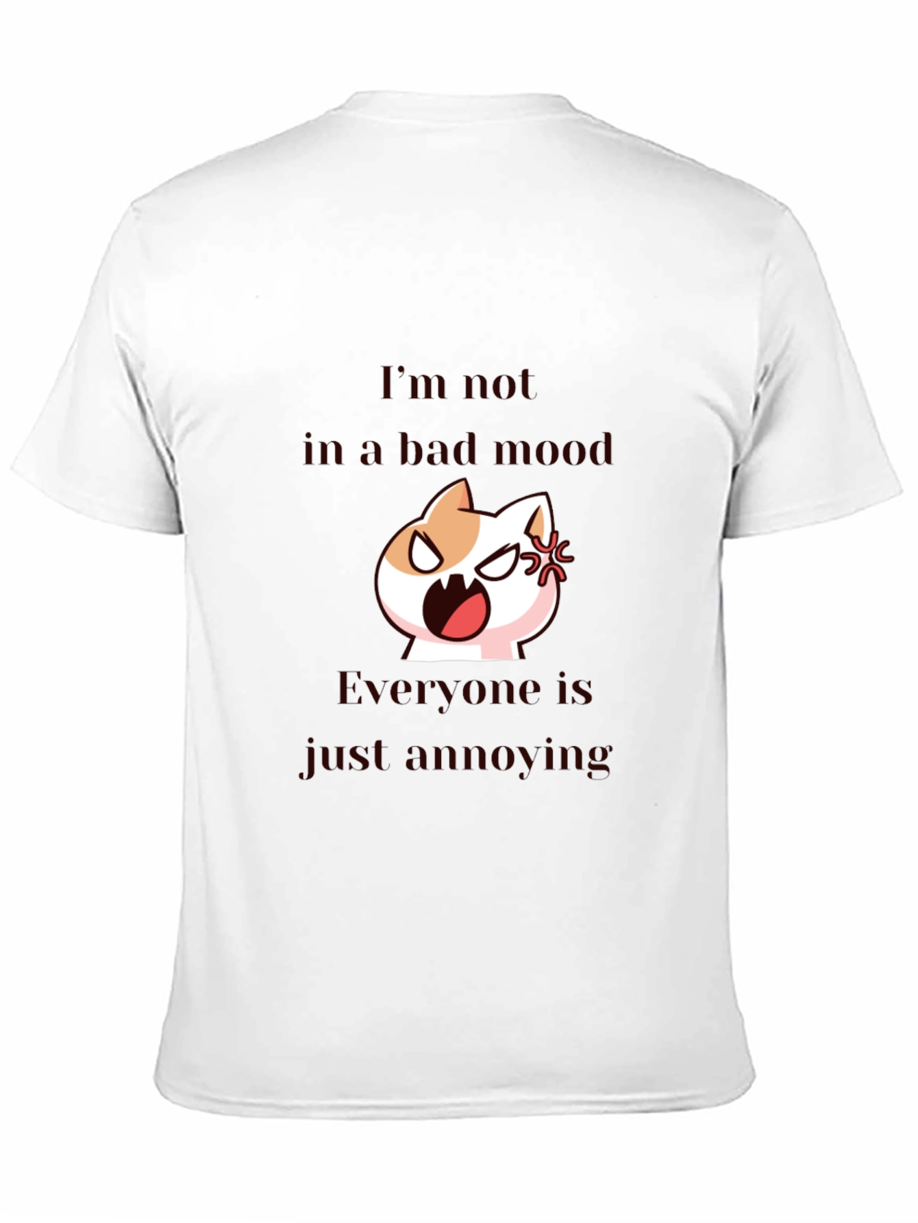 Annoyed Cat T-Shirt - Funny Graphic Tee