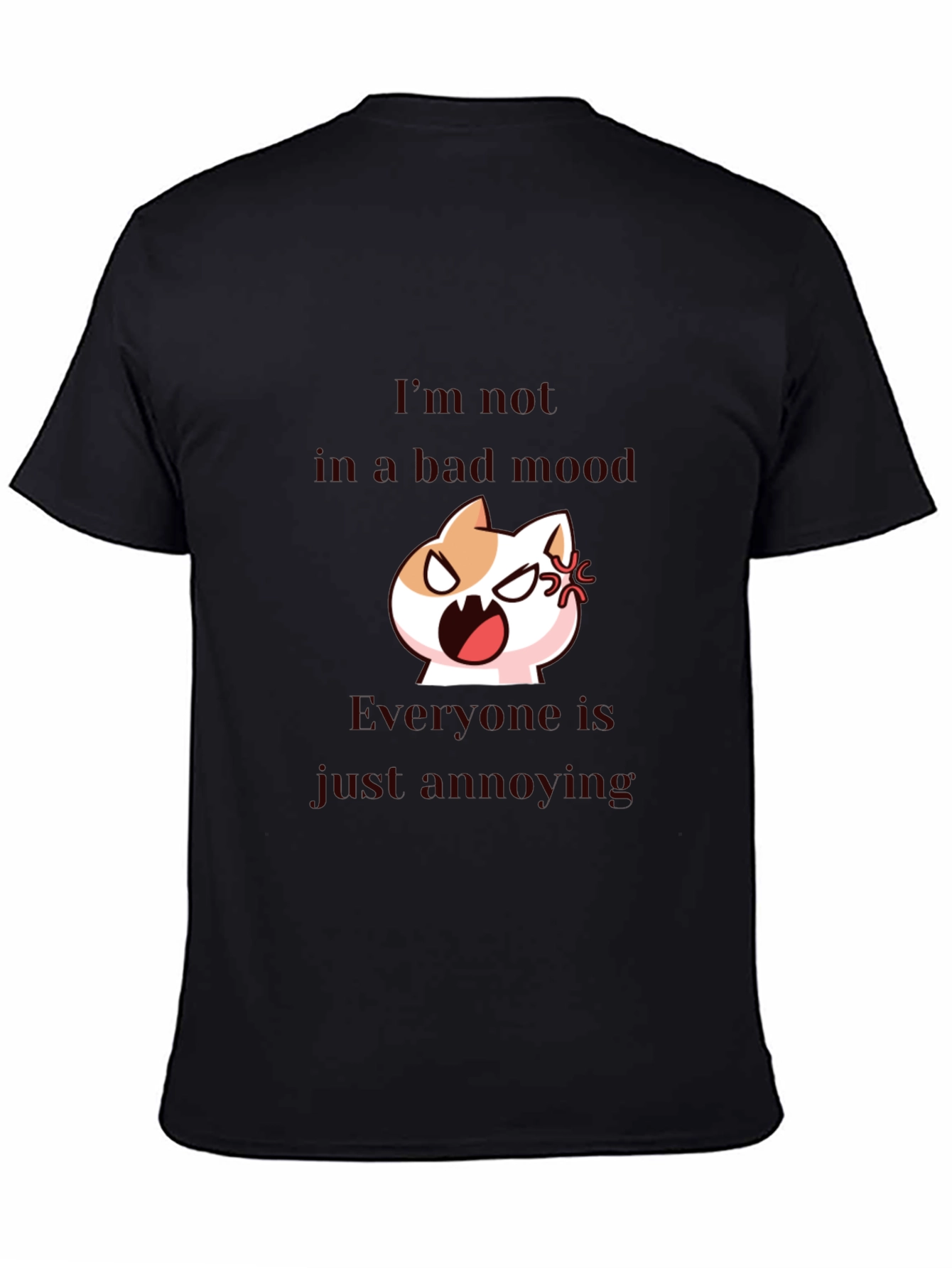 Annoyed Cat T-Shirt - Funny Graphic Tee