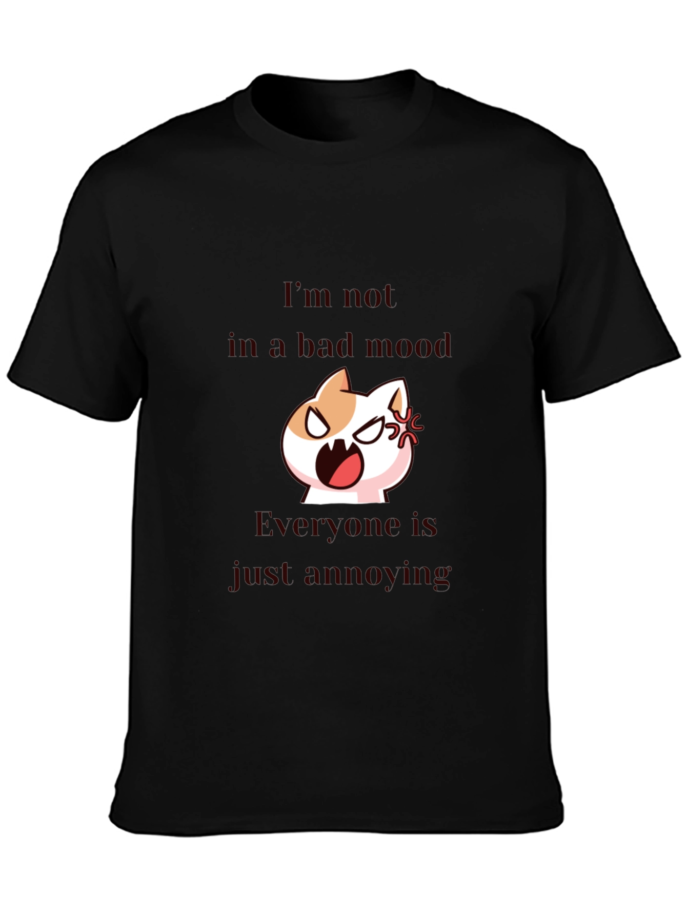 Annoyed Cat T-Shirt - Funny Graphic Tee
