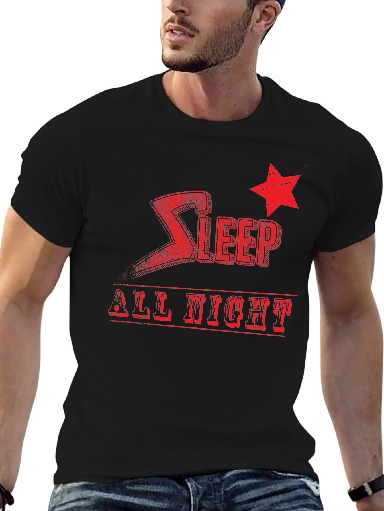 Sleep All Night Graphic Tee