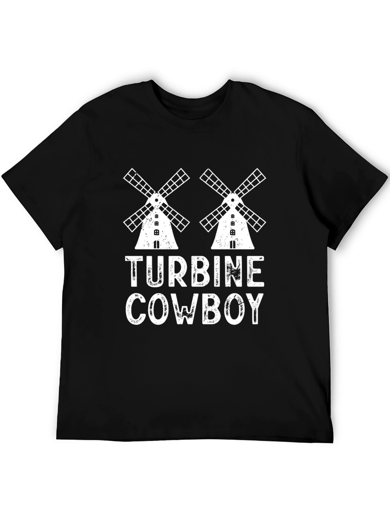 Turbine Cowboy Graphic T-Shirt - Black Cotton Tee