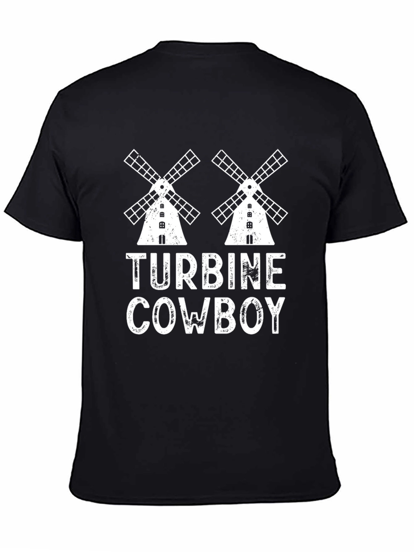 Turbine Cowboy Graphic T-Shirt - Black Cotton Tee