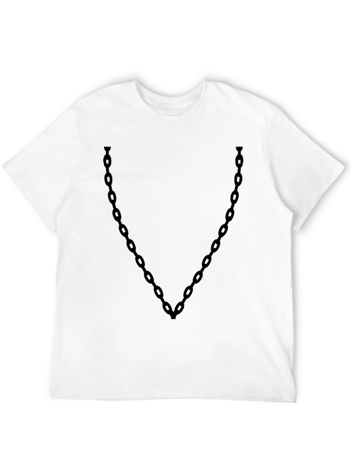Black Chain Graphic Tee - Cool Casual Style