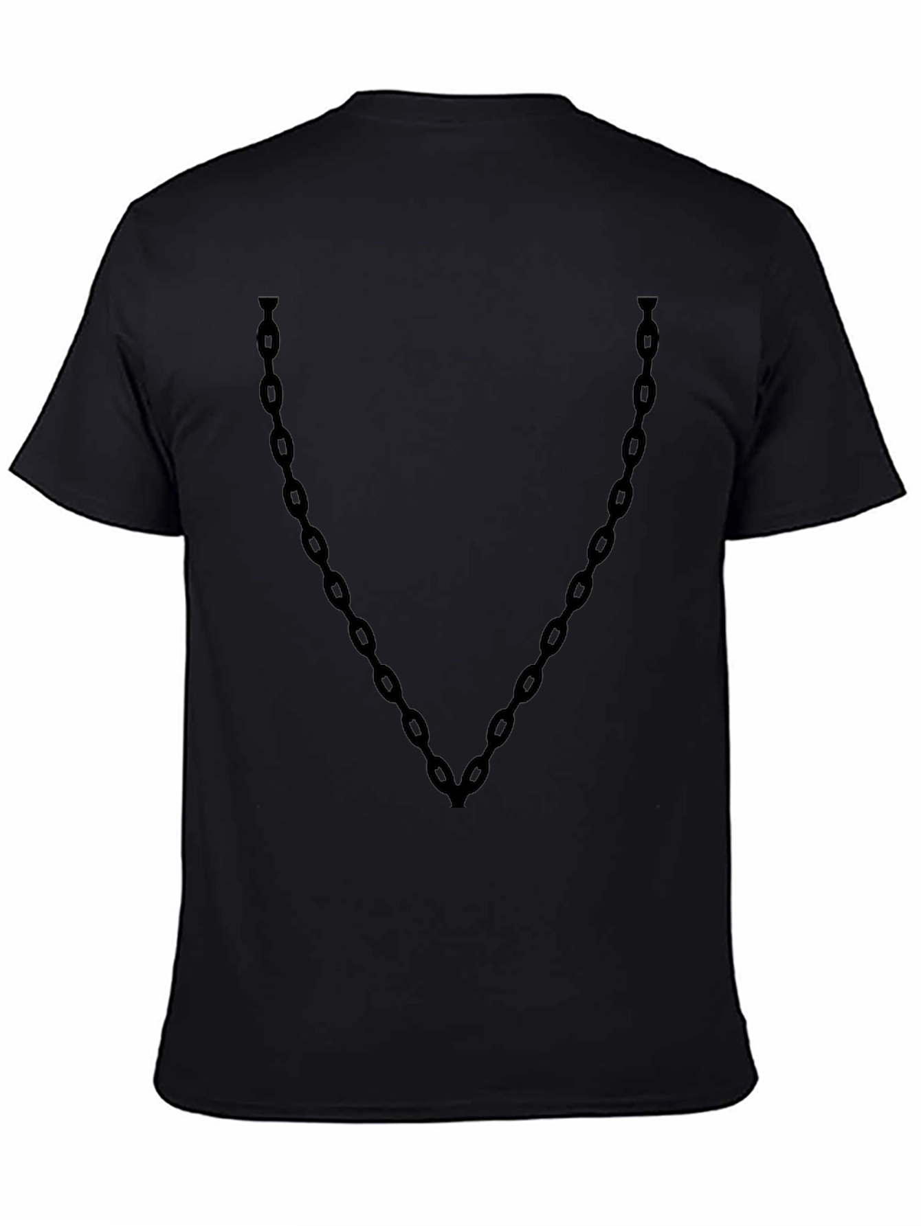 Black Chain Graphic Tee - Cool Casual Style