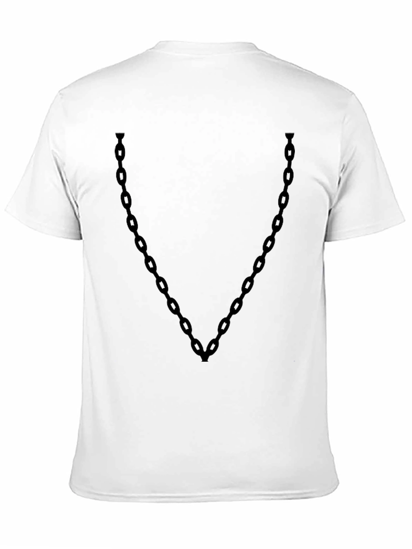 Black Chain Graphic Tee - Cool Casual Style