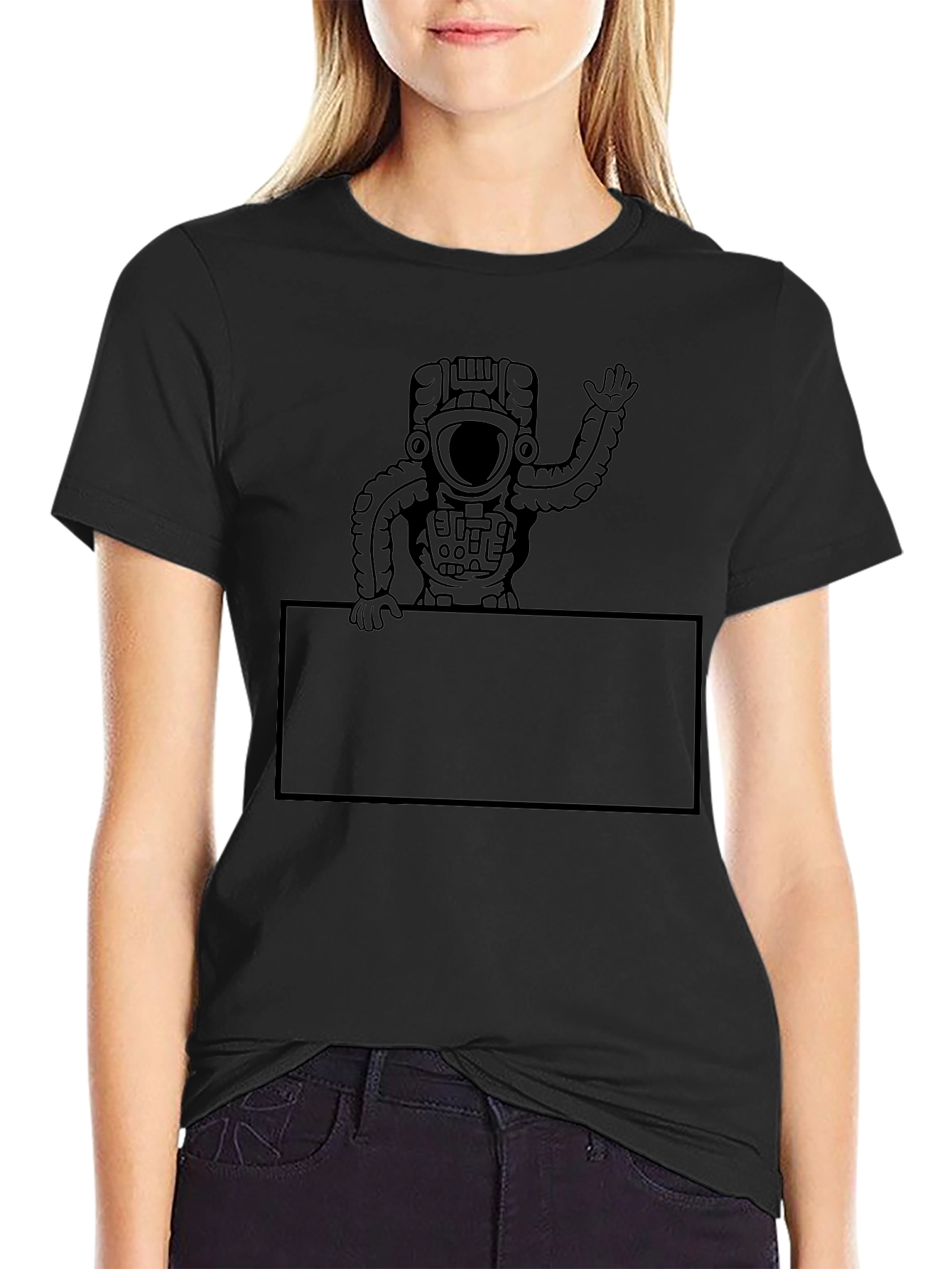 Astronaut Graphic Tee - Mens Black T-Shirt