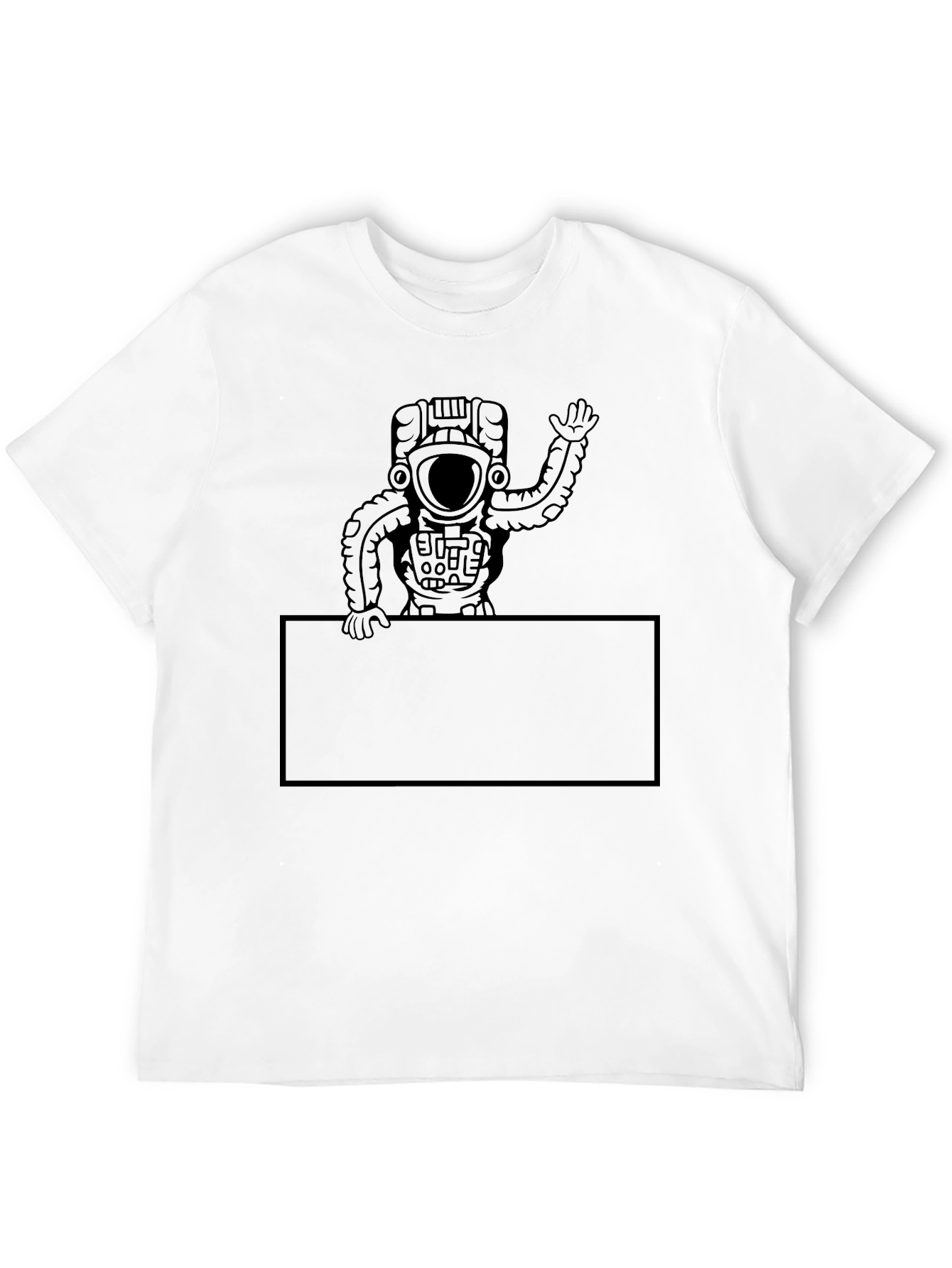 Astronaut Graphic Tee - Mens Black T-Shirt