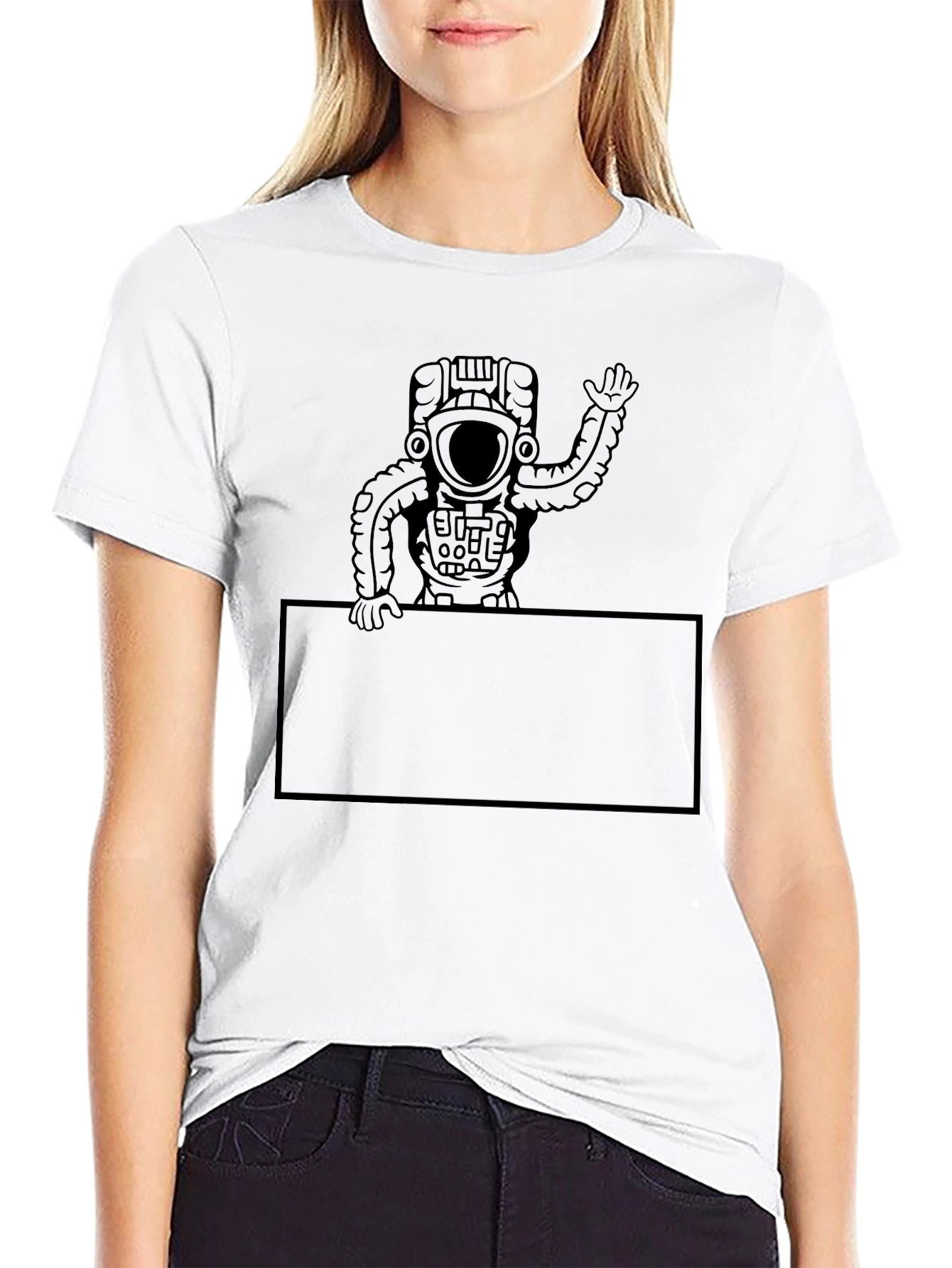 Astronaut Graphic Tee - Mens Black T-Shirt