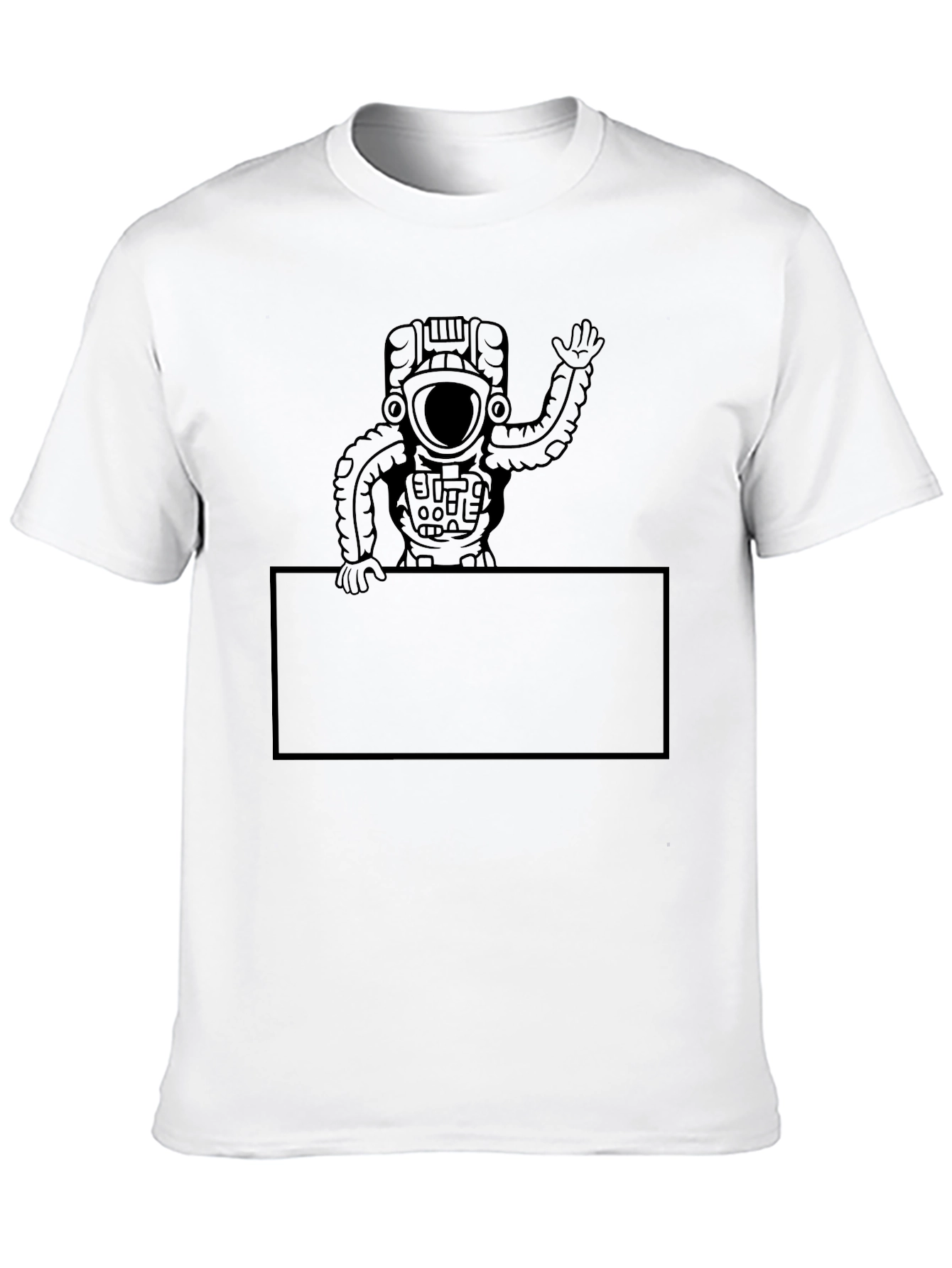 Astronaut Graphic Tee - Mens Black T-Shirt