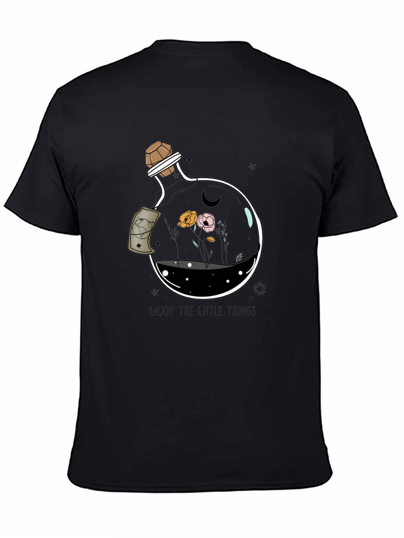 Enjoy the Little Things Graphic Tee - Black