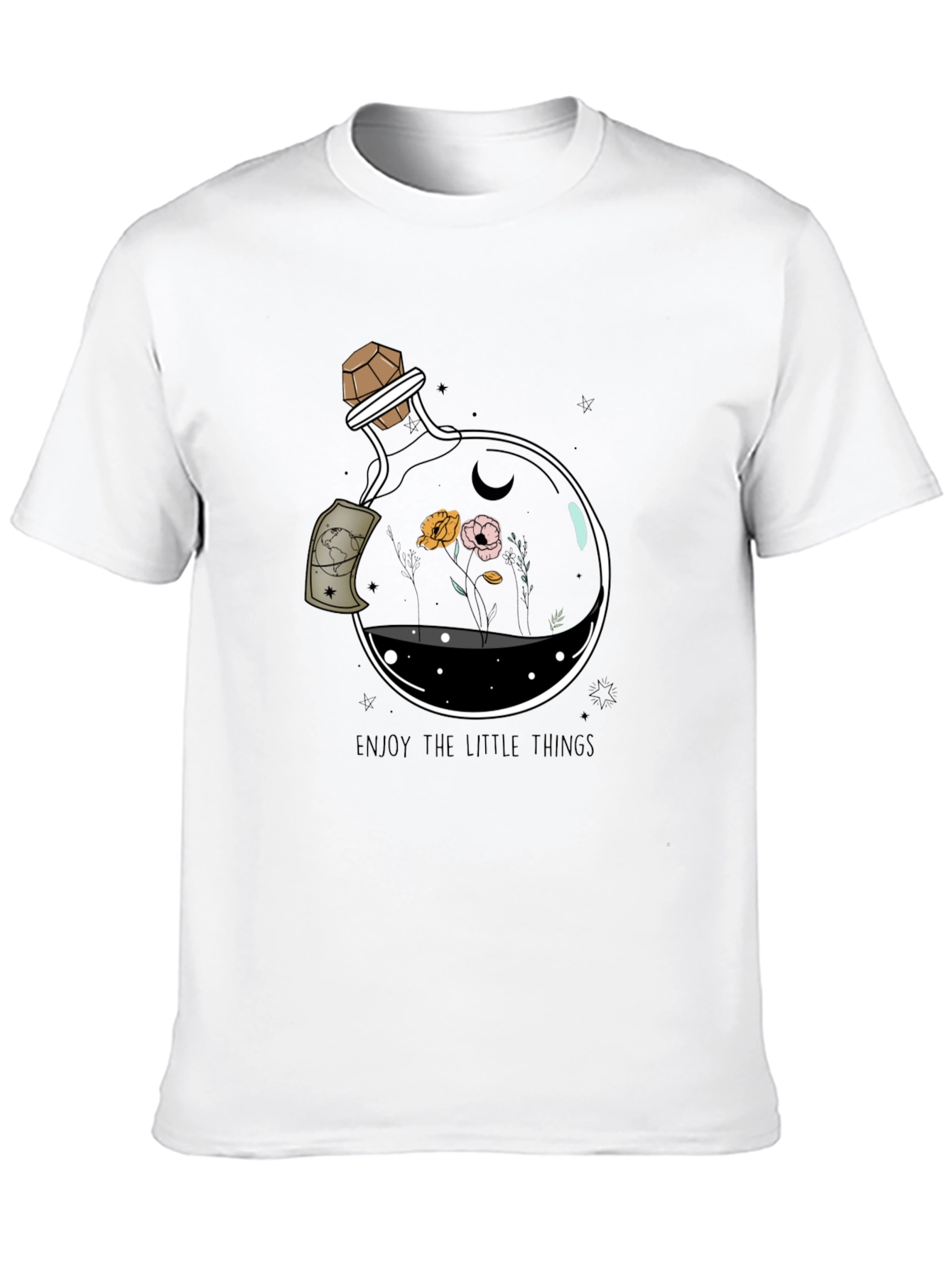Enjoy the Little Things Graphic Tee - Black
