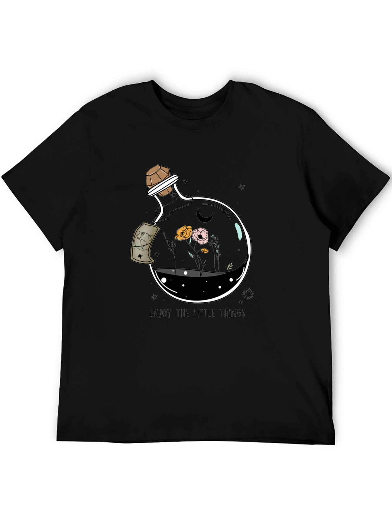 Enjoy the Little Things Graphic Tee - Black