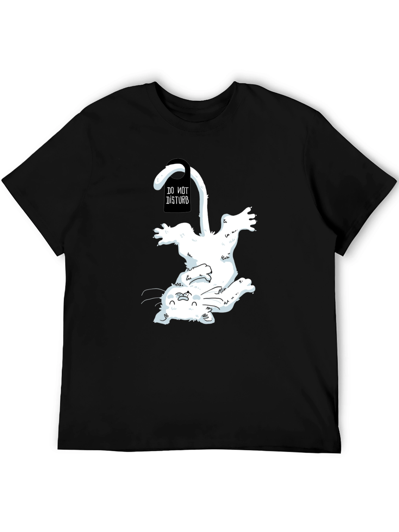 Do Not Disturb Cat T-Shirt - Playful Graphic Tee