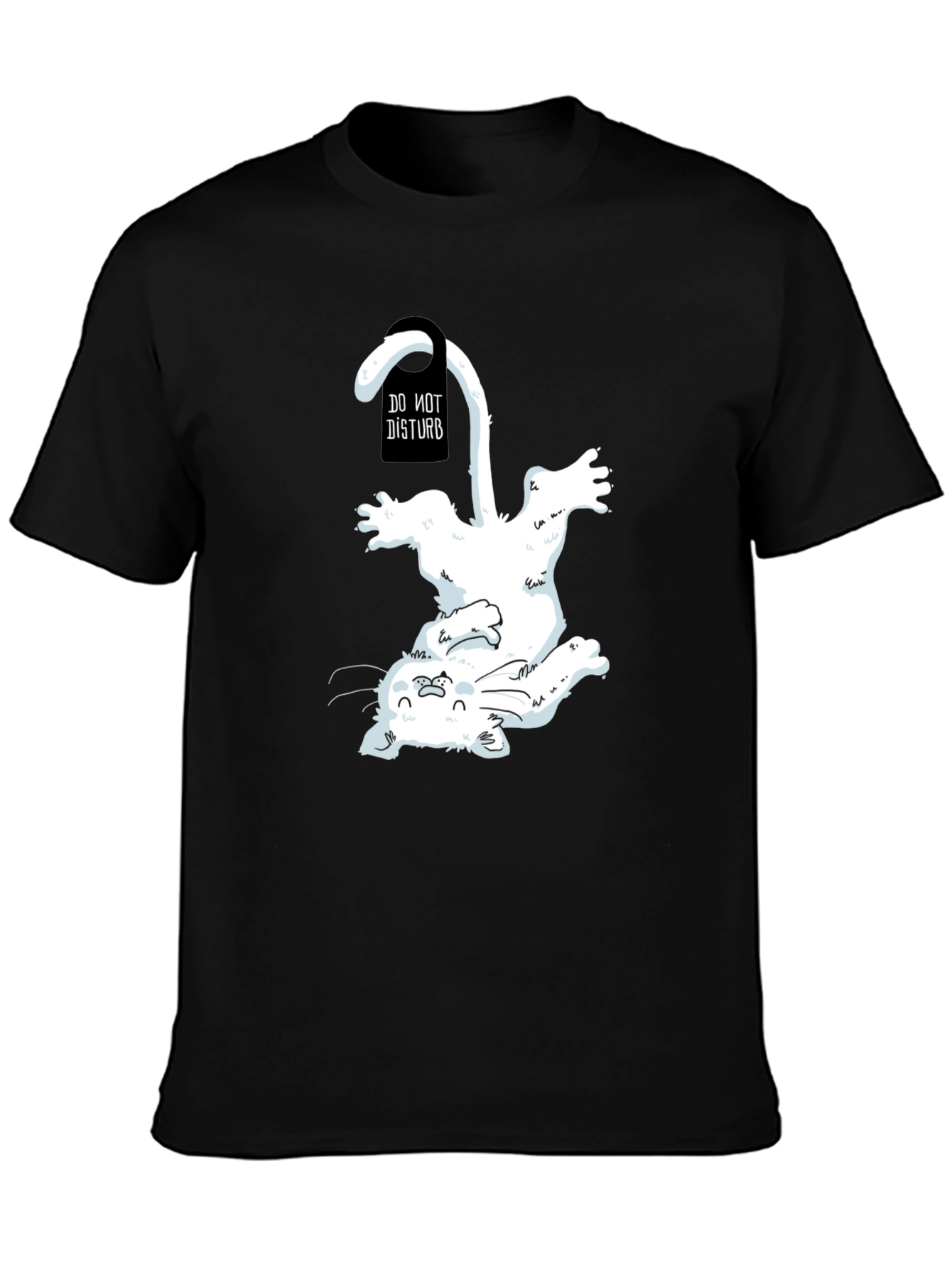 Do Not Disturb Cat T-Shirt - Playful Graphic Tee